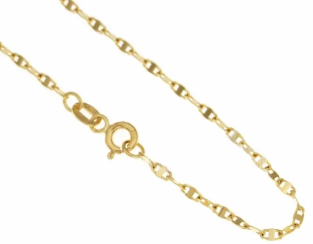 Catenina maglia marina 50 cm in oro giallo o bianco 18kt
