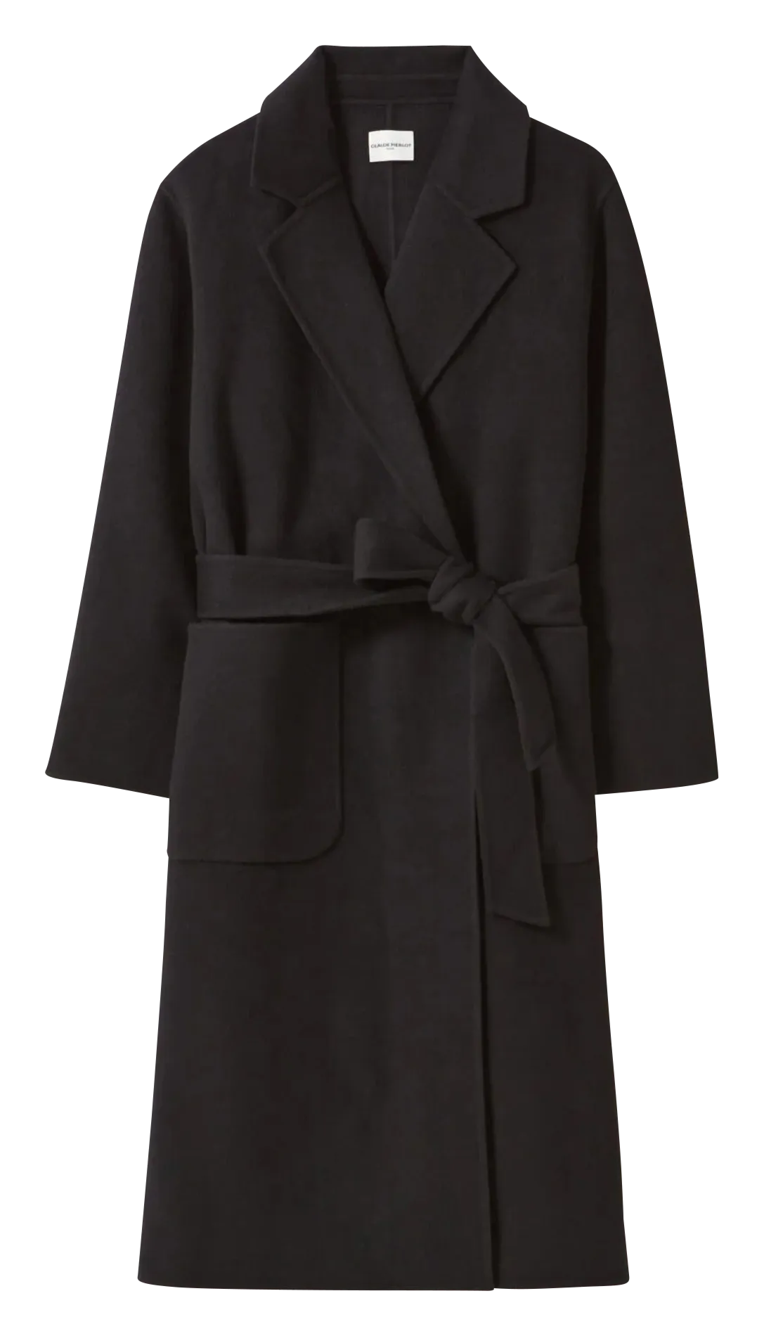  CLAUDIE PIERLOT   Cappotto dritto in lana | Nero