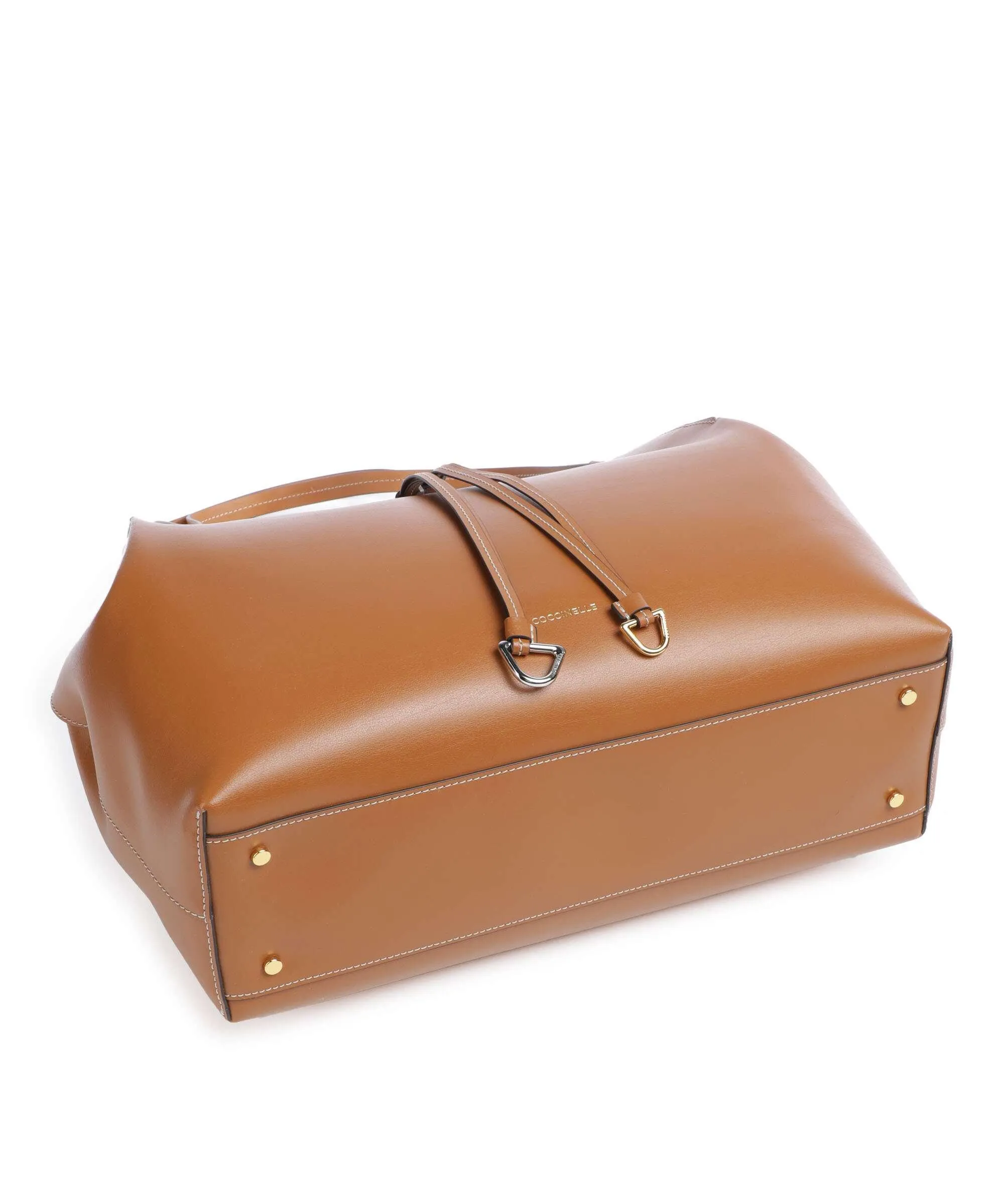  Coccinelle Roundabout Eco Cowhide Borsa a secchiello pelle a grana fine marrone  