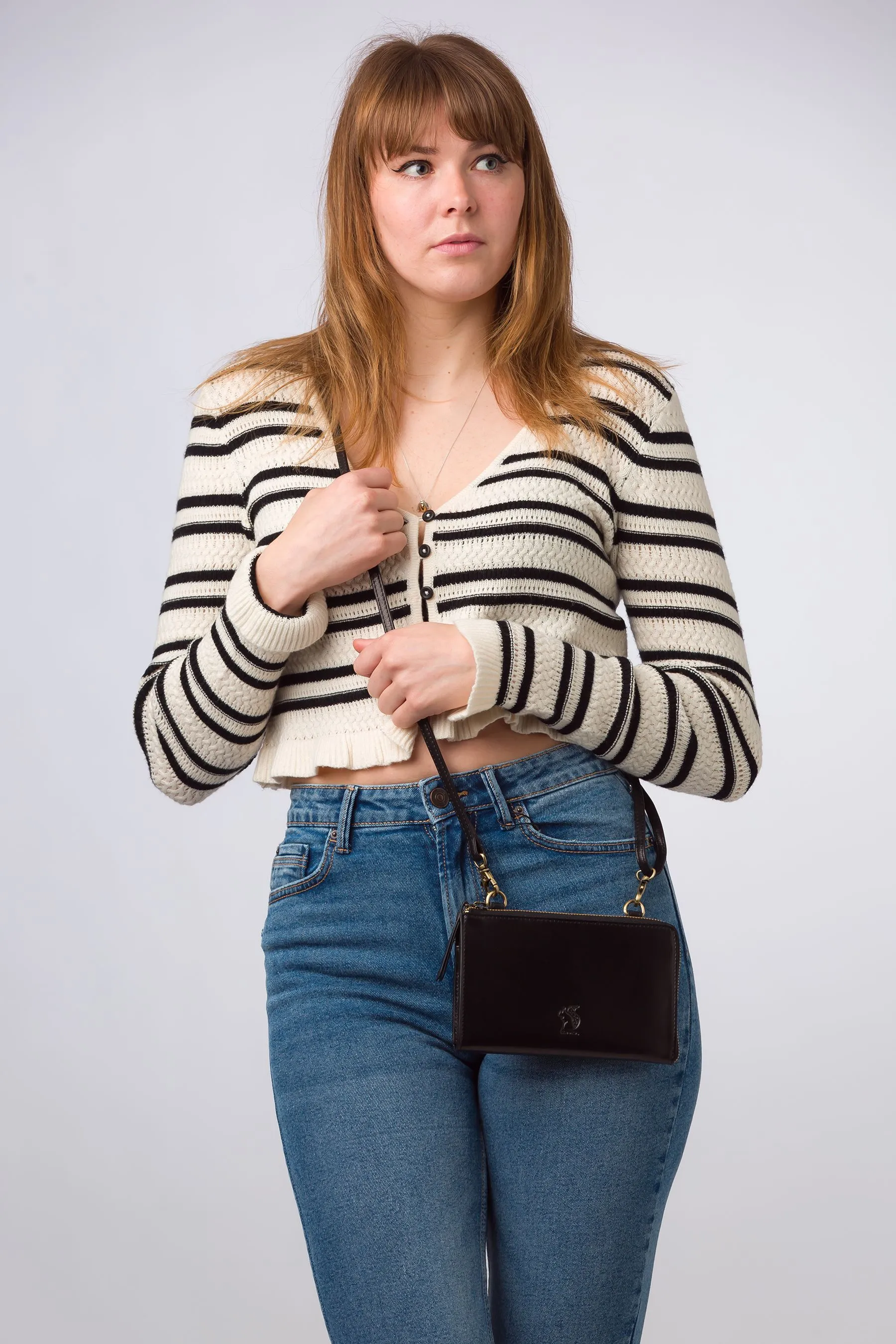 Conkca - Winnie - Pochette a tracolla in pelle con Borsa