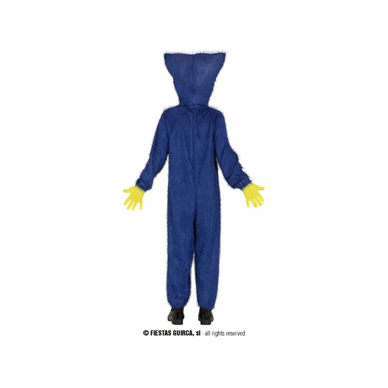 COSTUME MONSTER HUGGER PELOSO BABY 7/9 ANNI TUTA CON CAPPUCCIO PER TRAVESTIMENTI DI HALLOWEEN CARNEVALE NO ACCESSORI