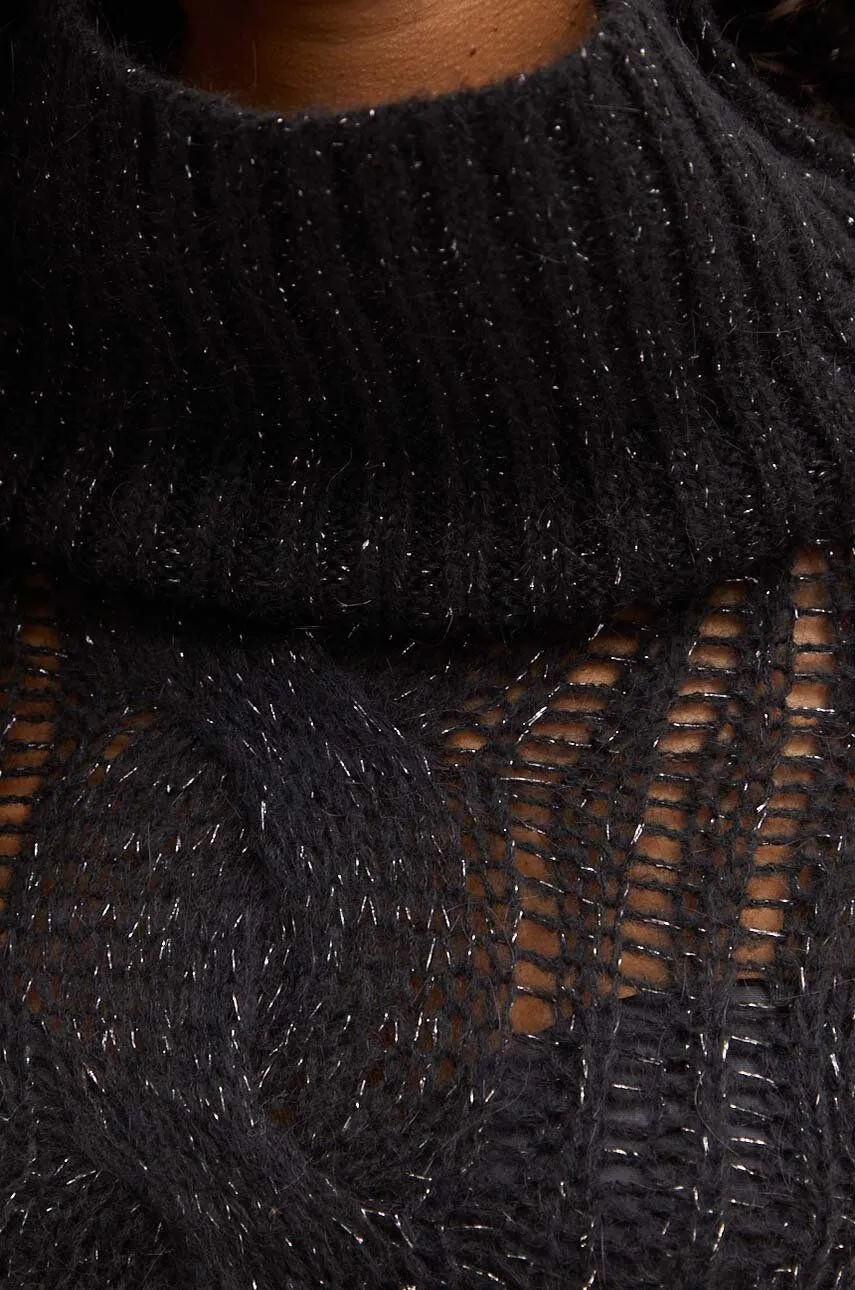Dolcevita Alpaca e lana Nero e Bianco Liu Jo