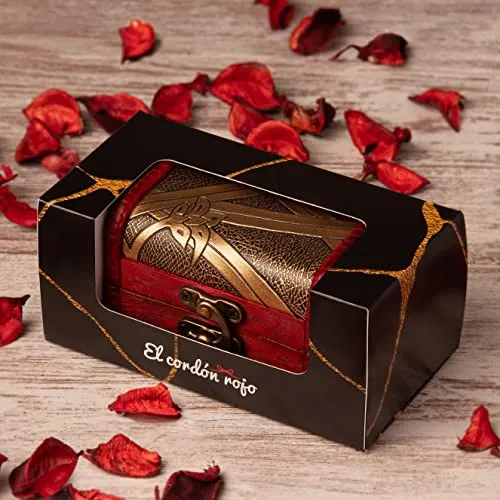 ELCORDONROJO Bracciali Coppia Filo Rosso del Destino, Idee Regalo Donna e Uomo, Fidanzato, Anniversario per Lui, Compleanno, San