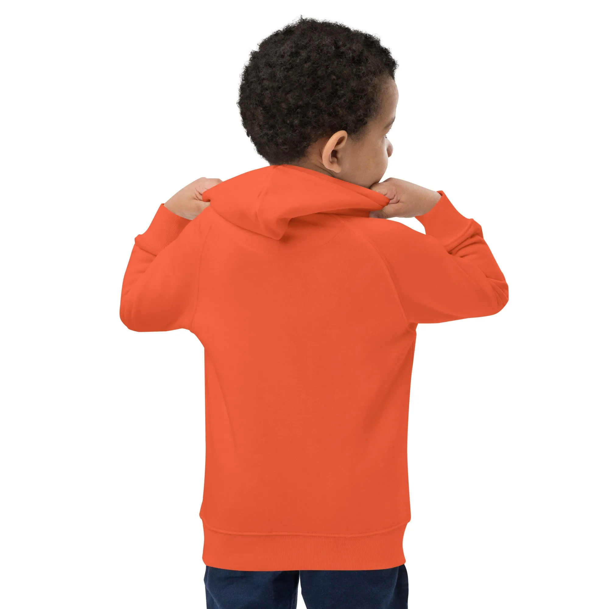 Felpa con cappuccio ecologica per bambini con fantasmini di Halloween