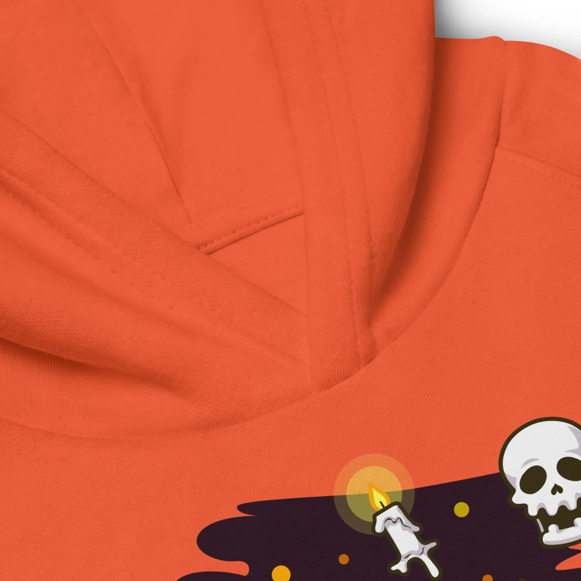 Felpa con cappuccio ecologica per bambini con fantasmini di Halloween