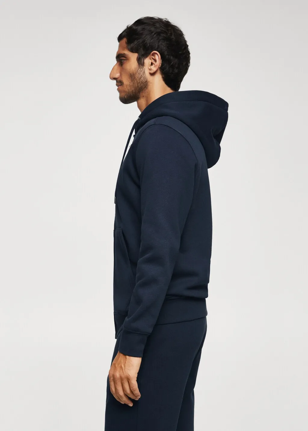 Felpa cotone zip