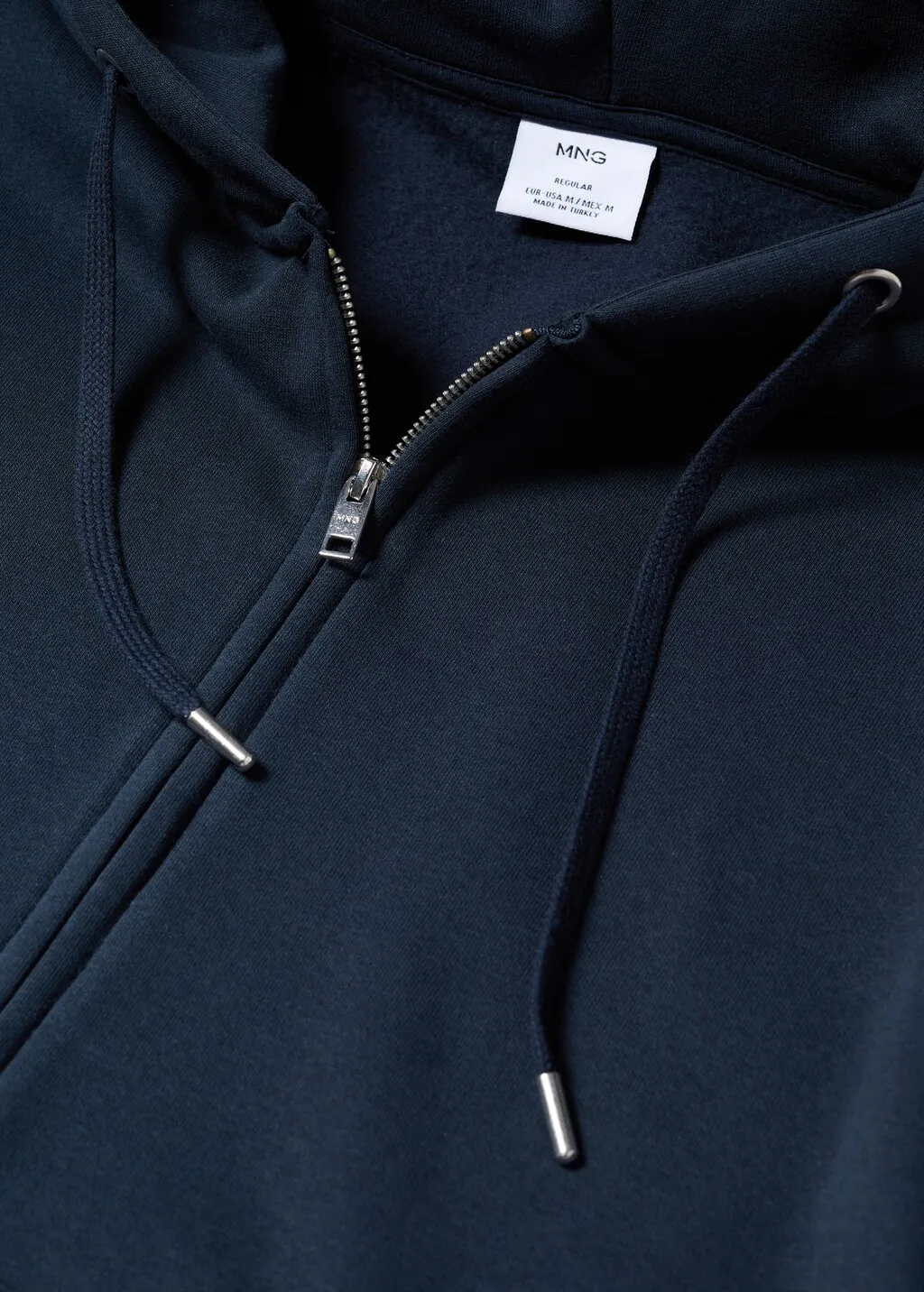 Felpa cotone zip