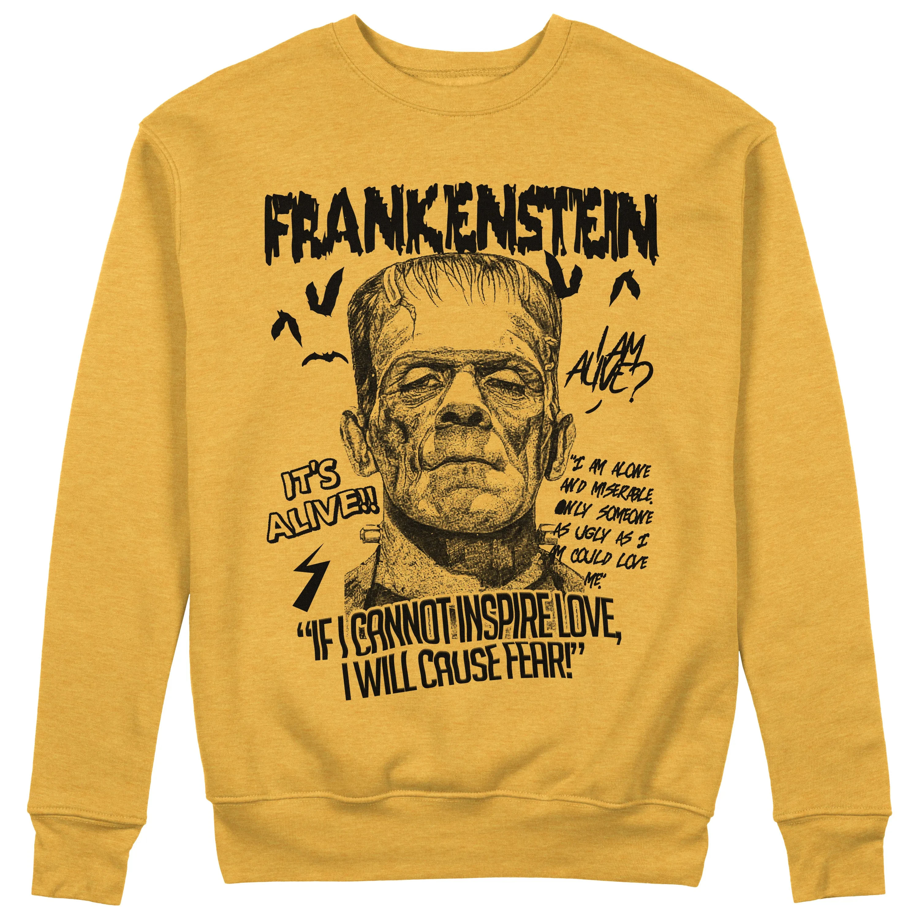 Felpa Girocollo  FRANK - Frankenstein Mary Shelley -   #chooseurcolor