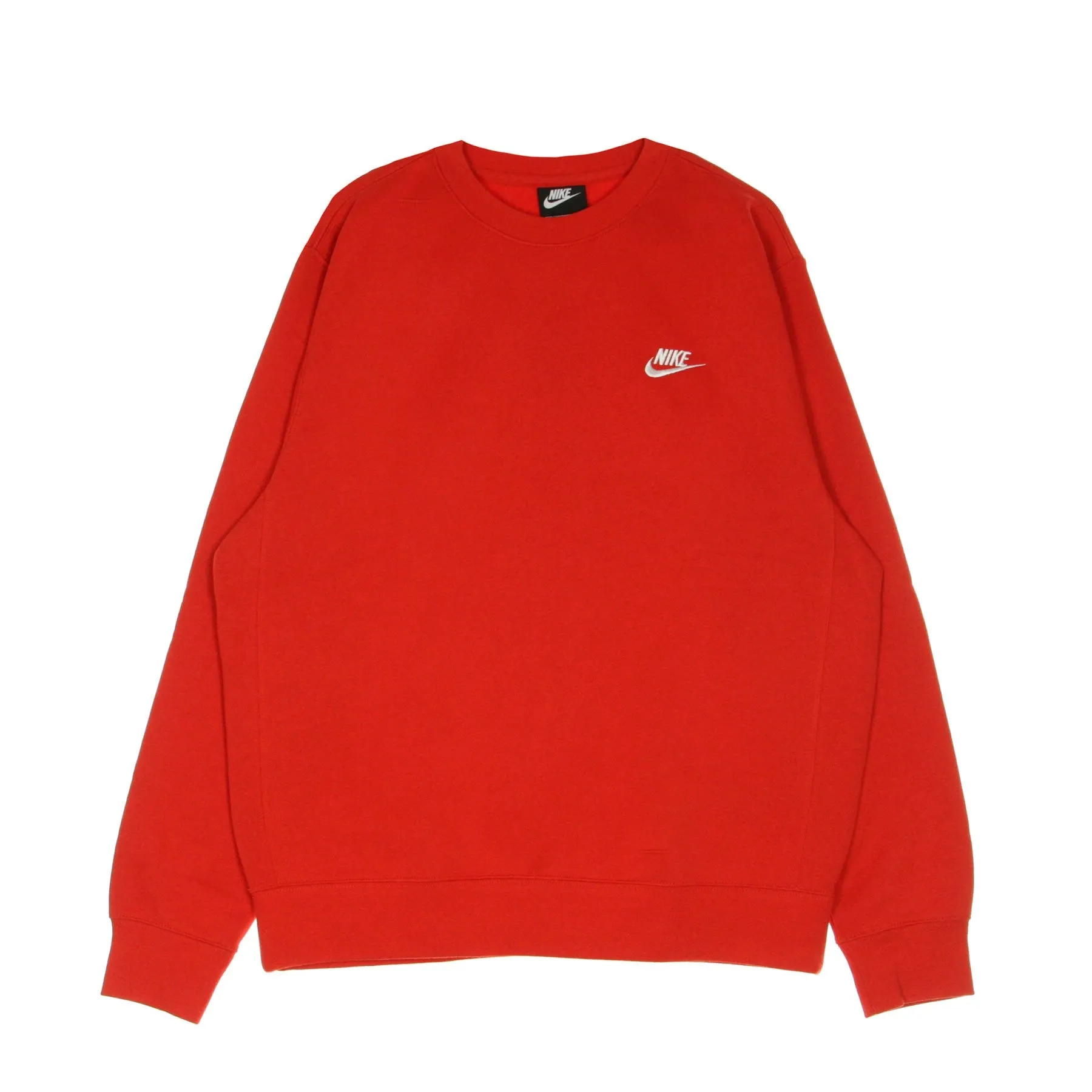 Felpa Girocollo Uomo Club Crew Bb University Red/white