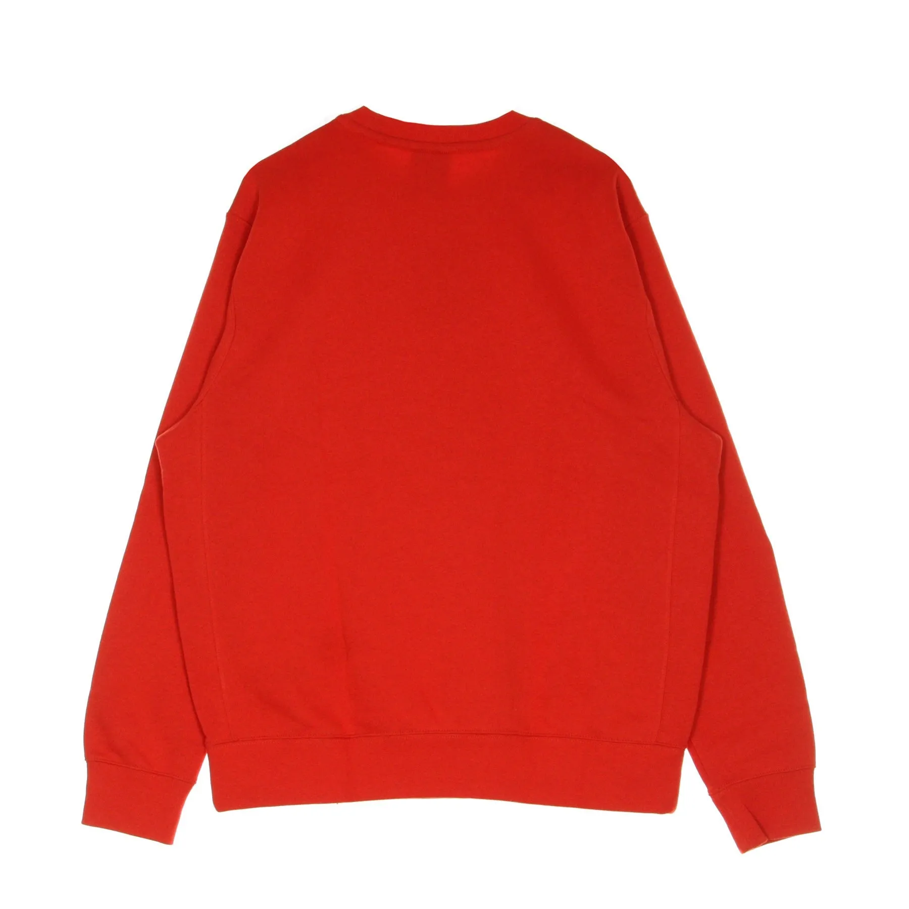 Felpa Girocollo Uomo Club Crew Bb University Red/white