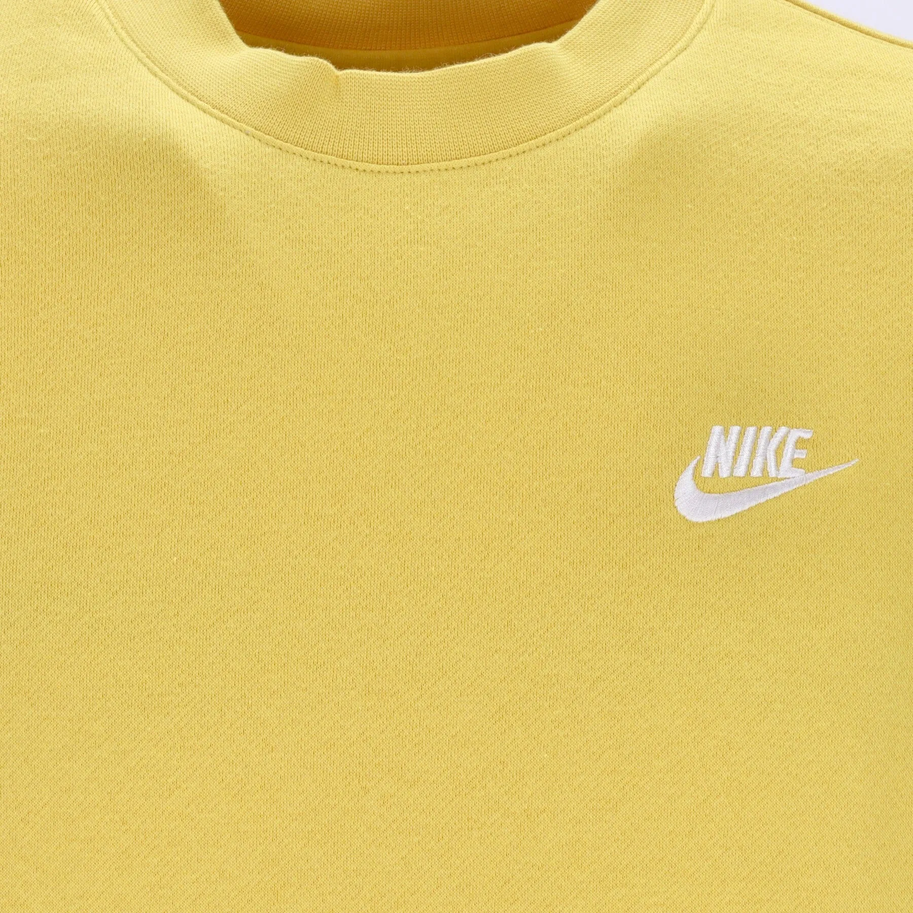 Felpa Girocollo Uomo Club Crew Bb Vivid Sulfur/white