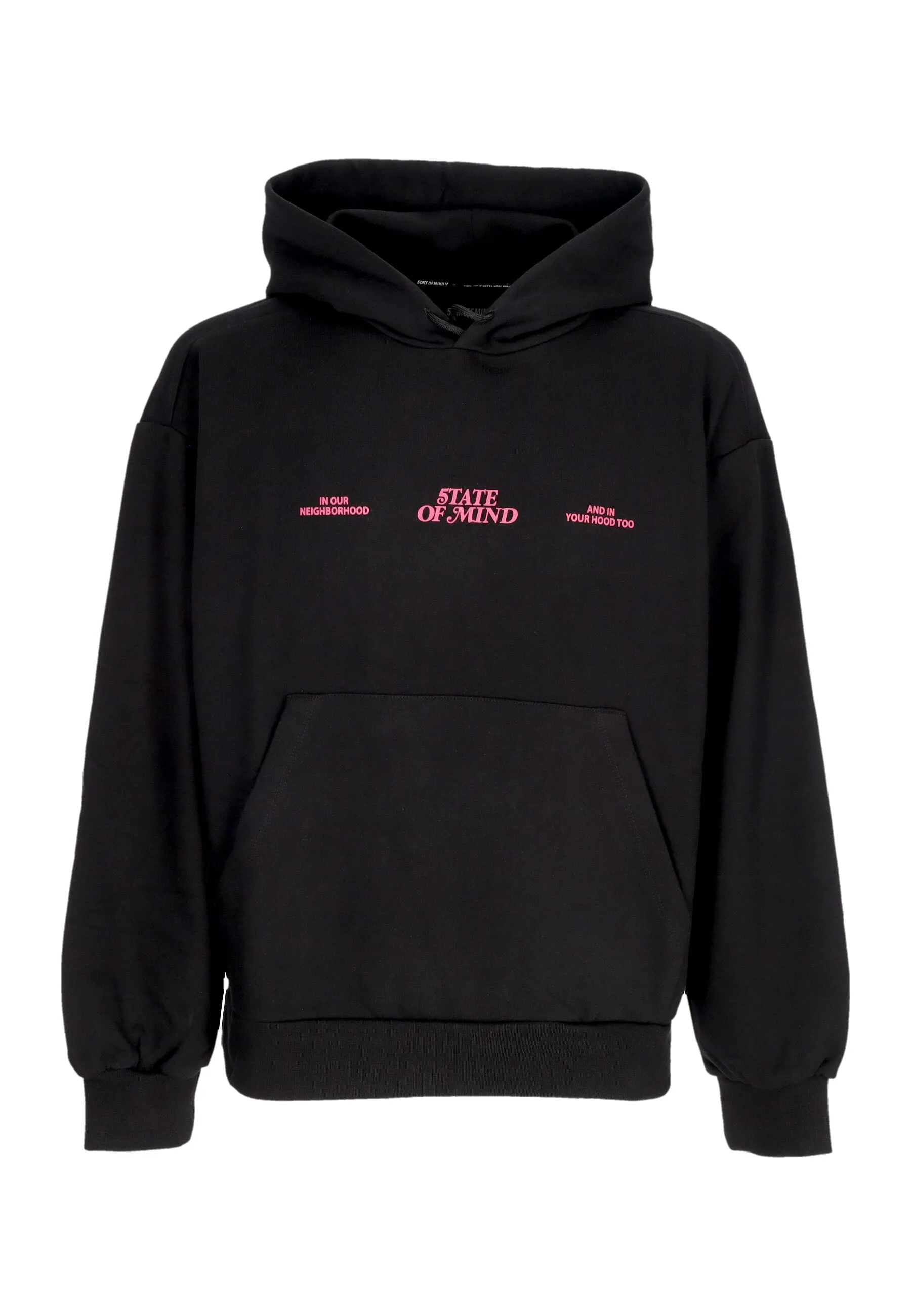 Felpa Leggera Cappuccio Uomo Street Dreams Hoodie Black