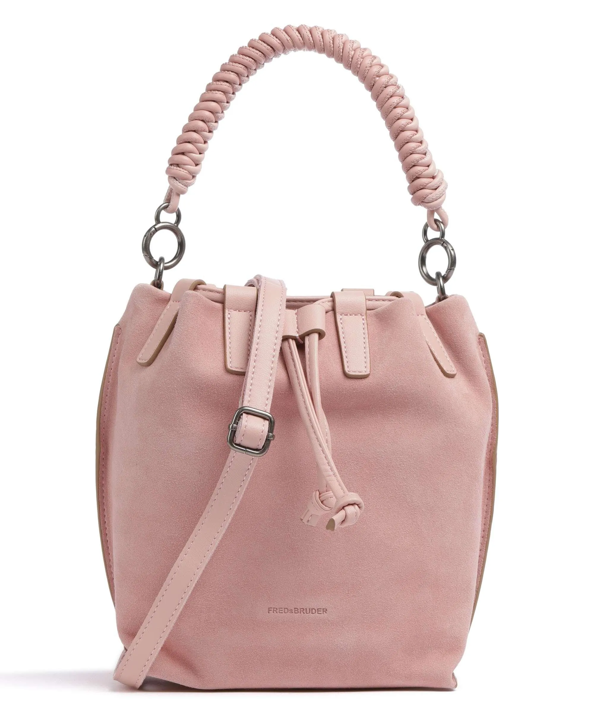  FredsBruder Wild wild Love Borsa a secchiello pelle ruvida rosa  