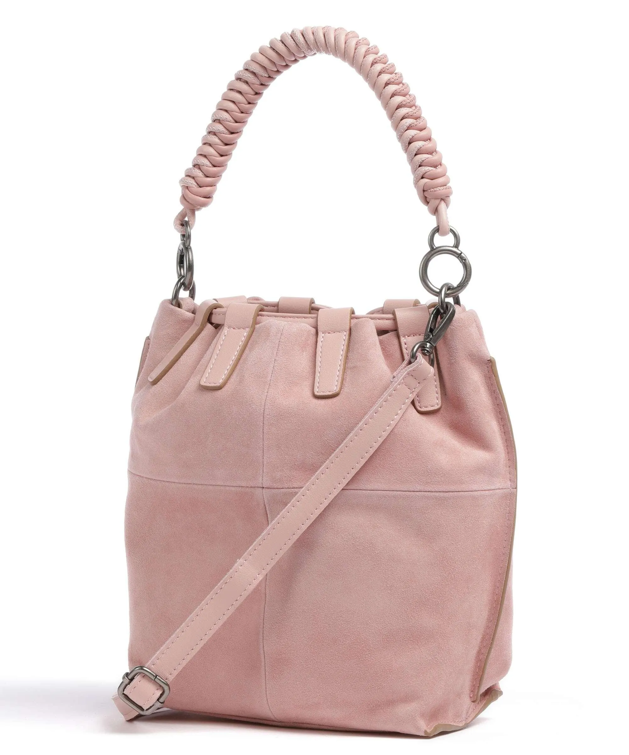  FredsBruder Wild wild Love Borsa a secchiello pelle ruvida rosa  