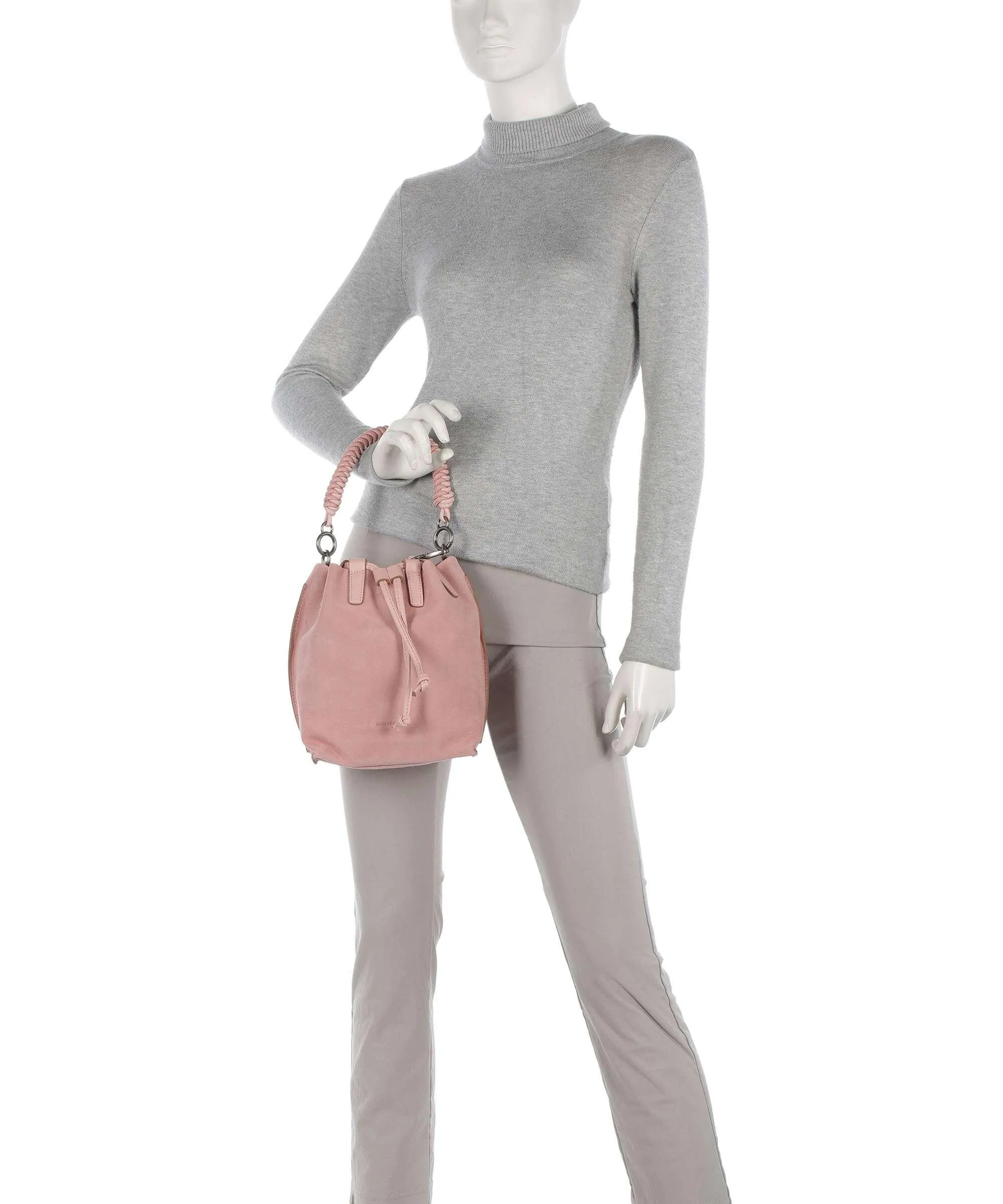  FredsBruder Wild wild Love Borsa a secchiello pelle ruvida rosa  