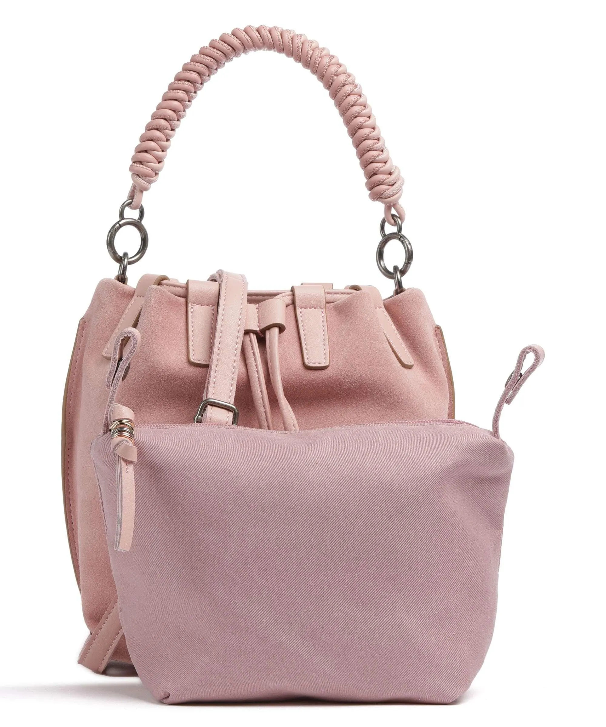  FredsBruder Wild wild Love Borsa a secchiello pelle ruvida rosa  
