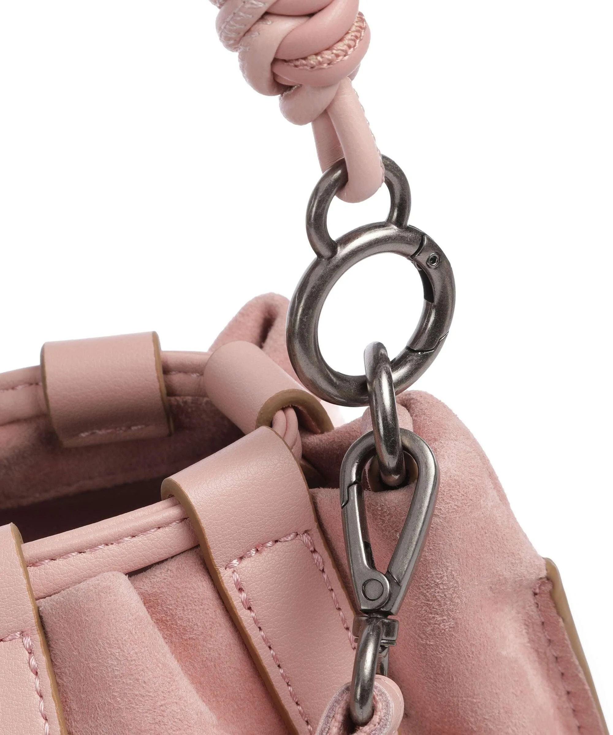  FredsBruder Wild wild Love Borsa a secchiello pelle ruvida rosa  