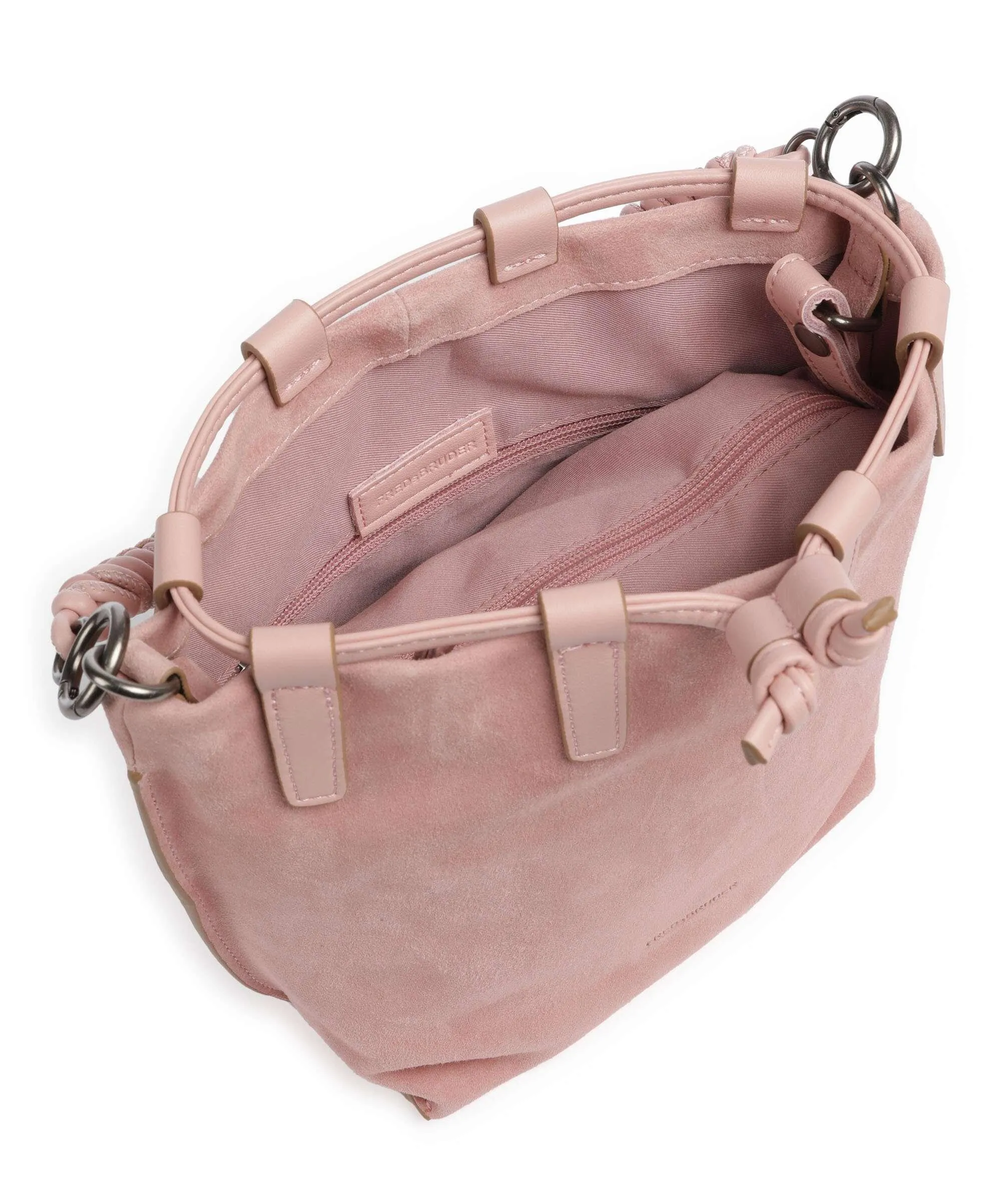  FredsBruder Wild wild Love Borsa a secchiello pelle ruvida rosa  