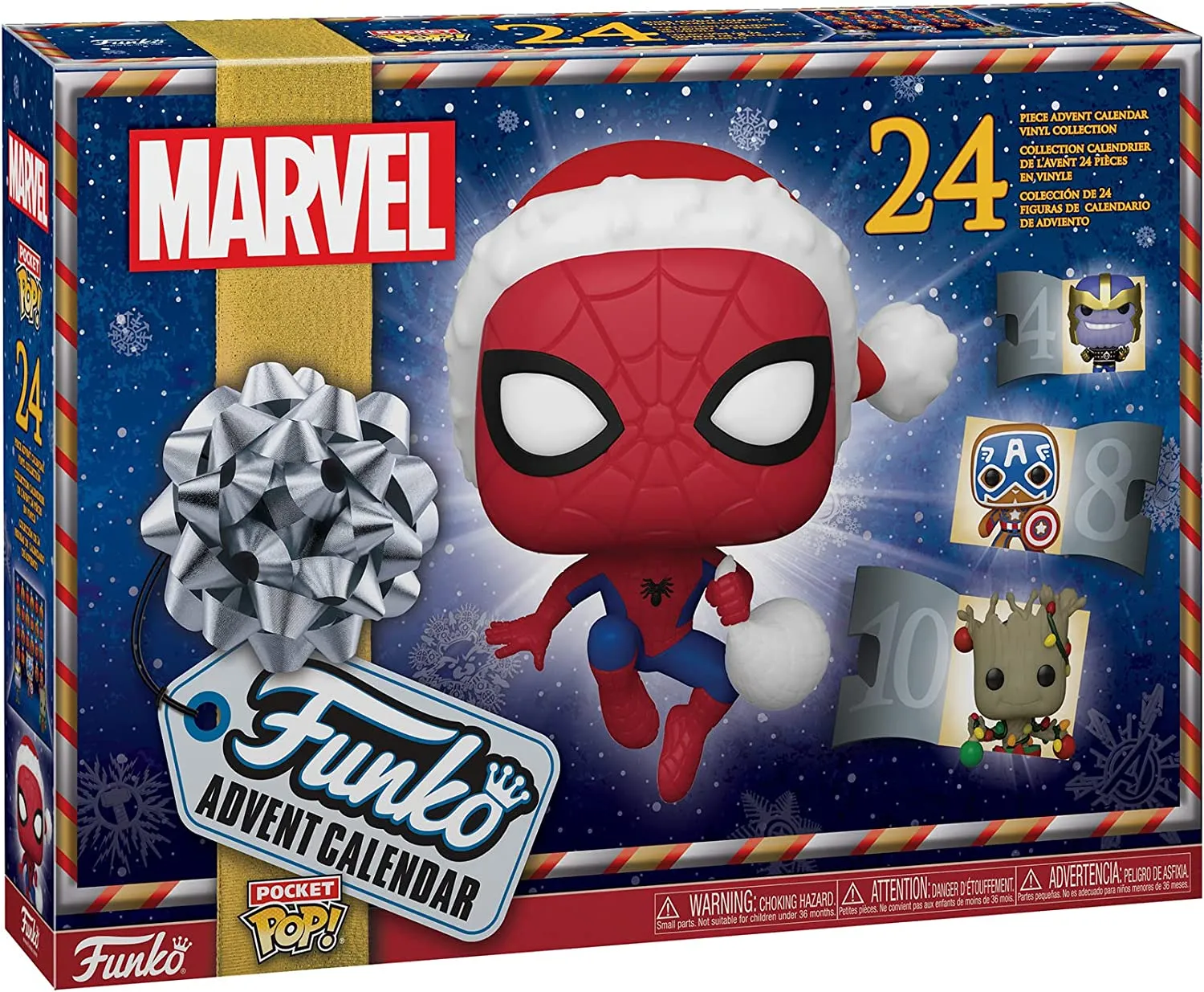Funko POP Christmas Advent Calendar 2022: Marvel With 24 Days of Surprise Pocket POP! Figurine Giocattoli Calendario dell'Avvent