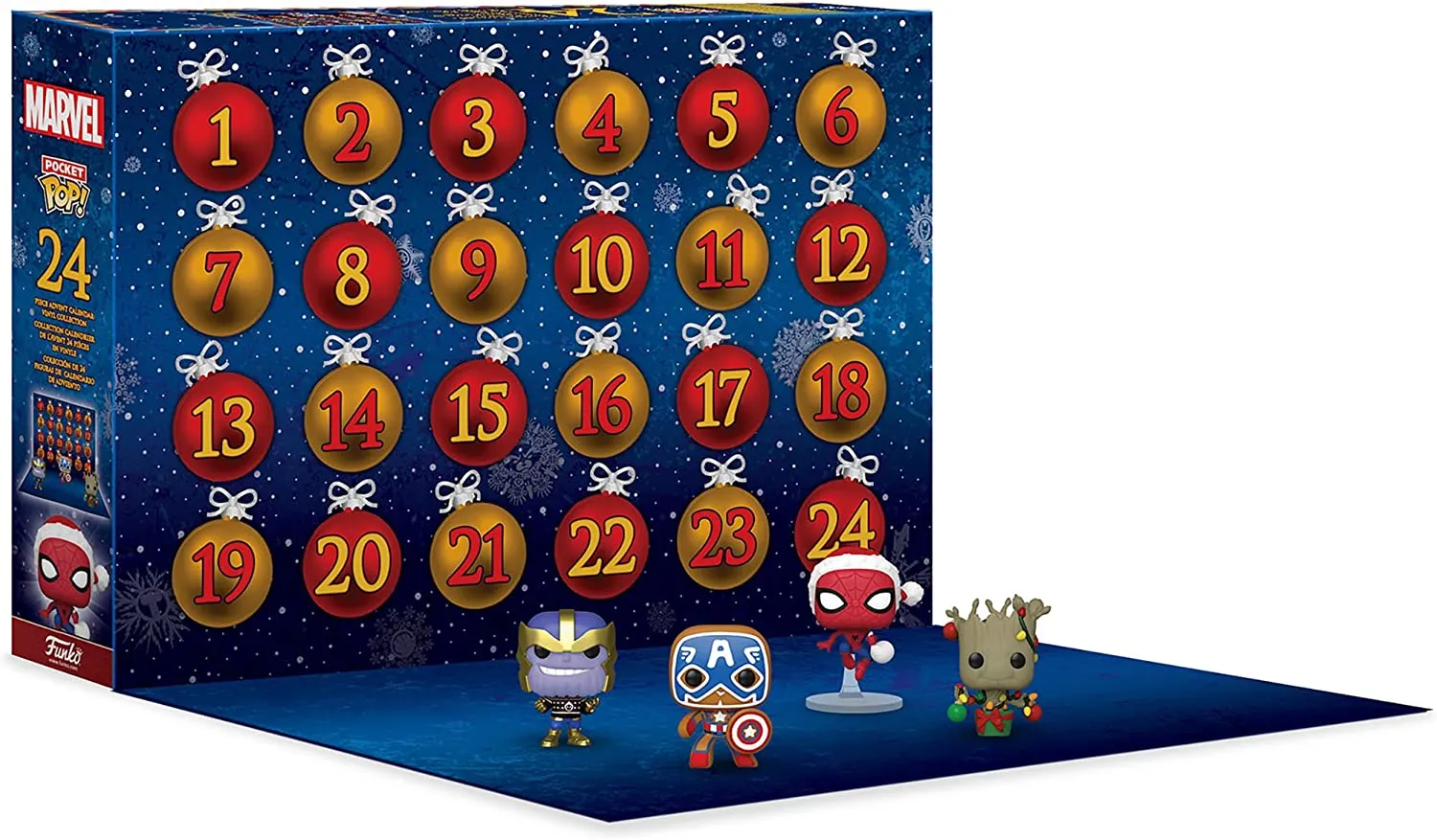 Funko POP Christmas Advent Calendar 2022: Marvel With 24 Days of Surprise Pocket POP! Figurine Giocattoli Calendario dell'Avvent
