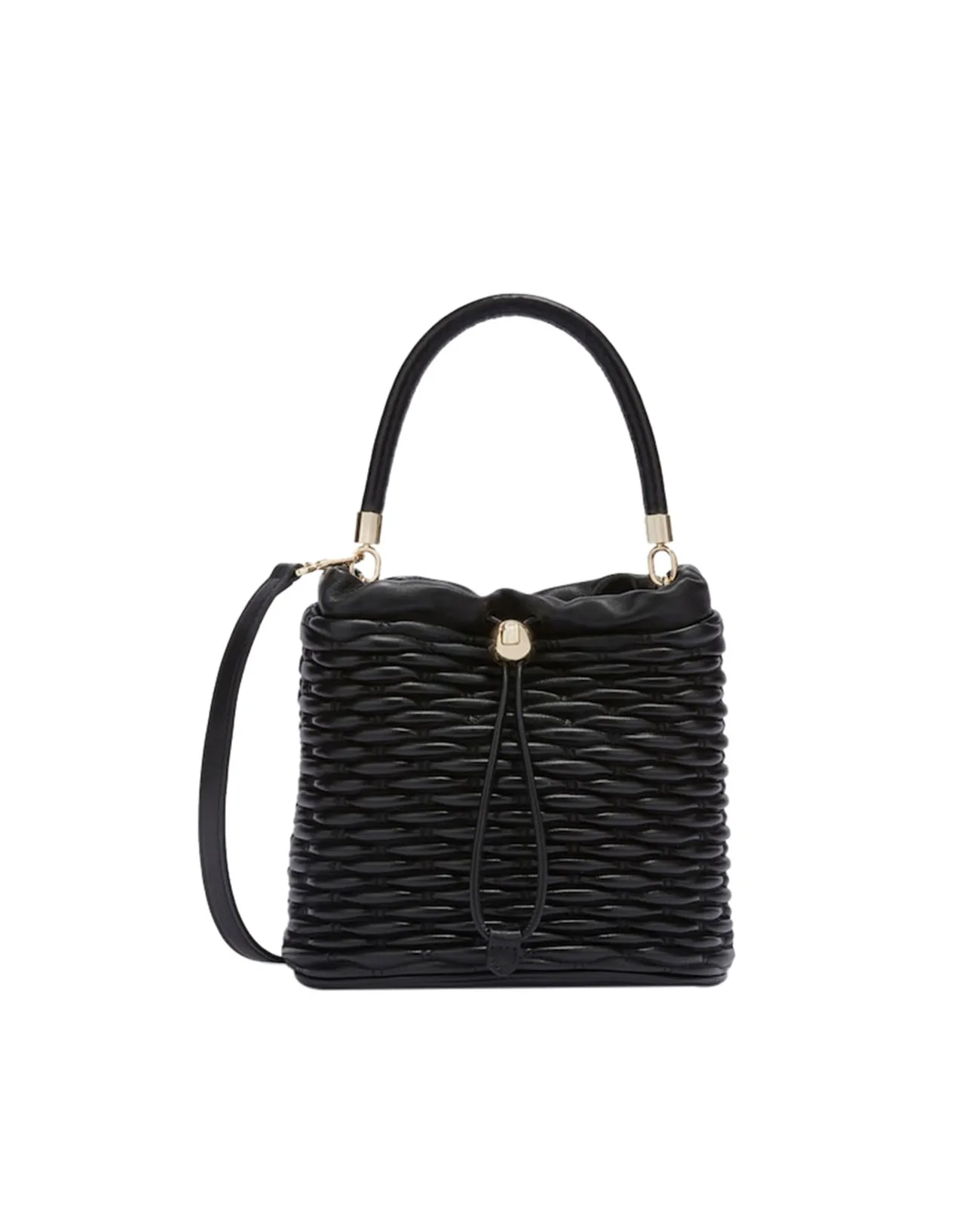 Furla - Borsa a secchiello in pelle intrecciata Mini Mionido | Studioarch.com