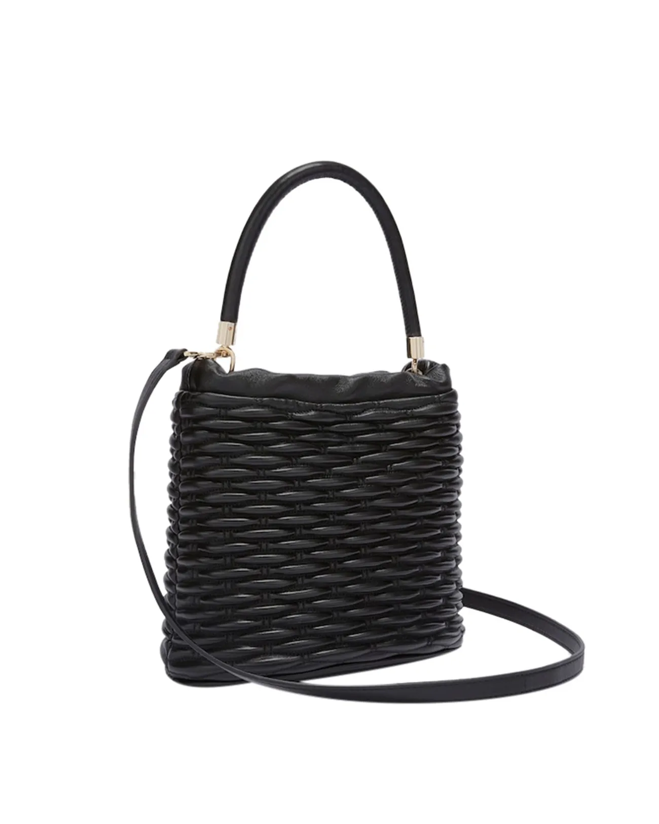 Furla - Borsa a secchiello in pelle intrecciata Mini Mionido | Studioarch.com