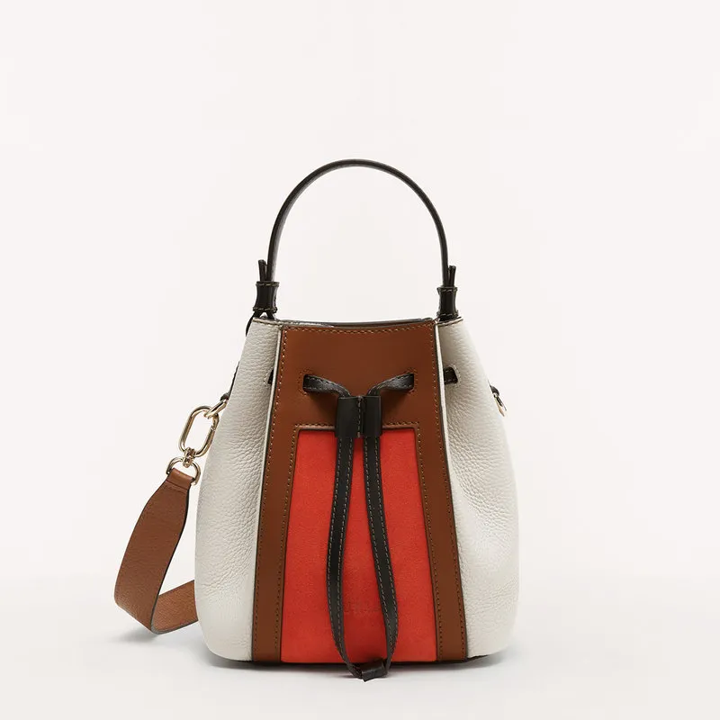 Furla FURLA MIASTELLA Borsa a secchiello mini mandarino