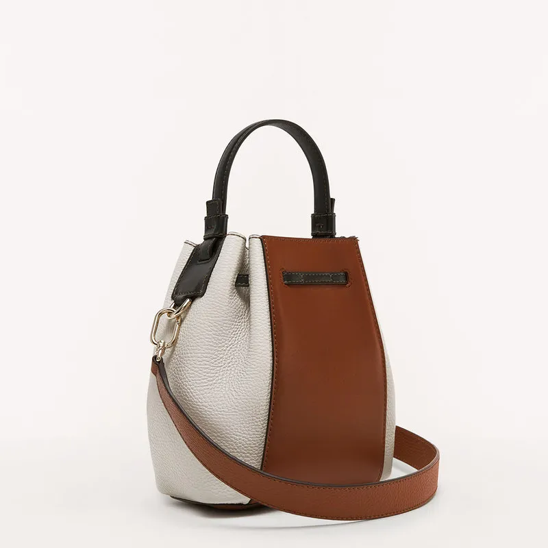 Furla FURLA MIASTELLA Borsa a secchiello mini mandarino