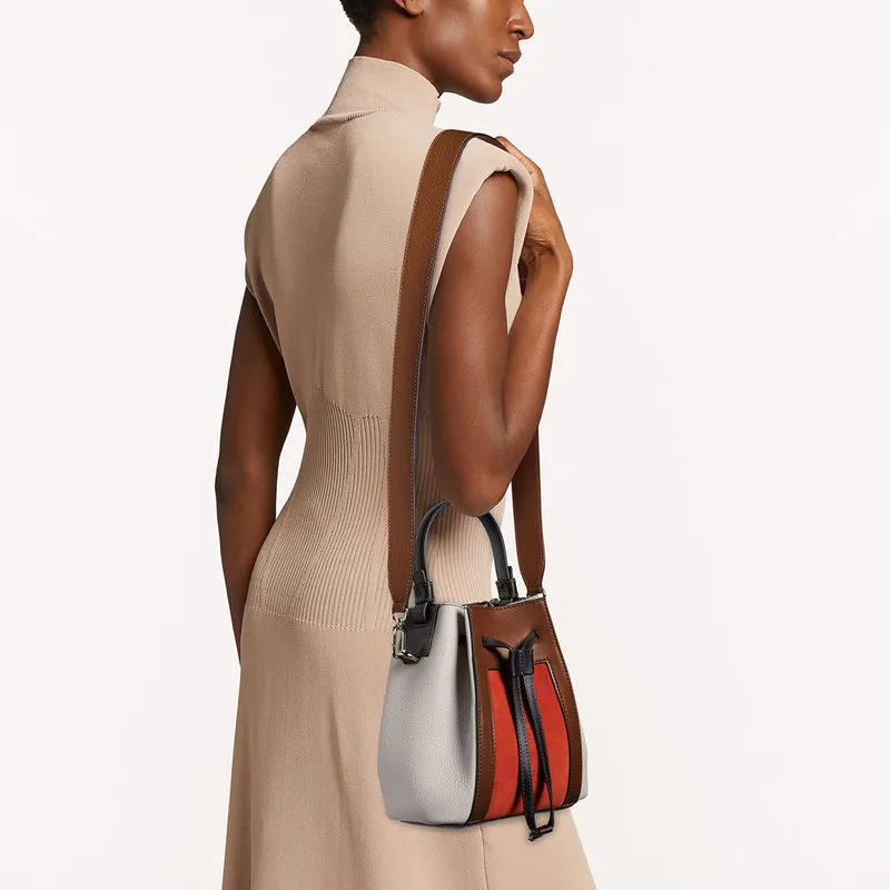 Furla FURLA MIASTELLA Borsa a secchiello mini mandarino