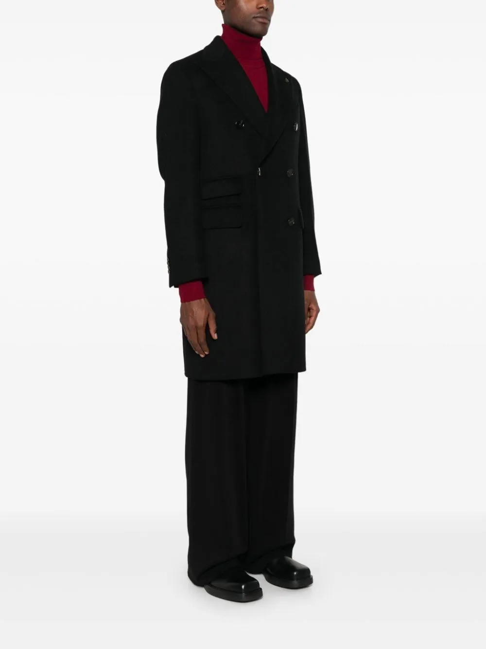   Gabriele Pasini  Cappotto doppio petto nero  