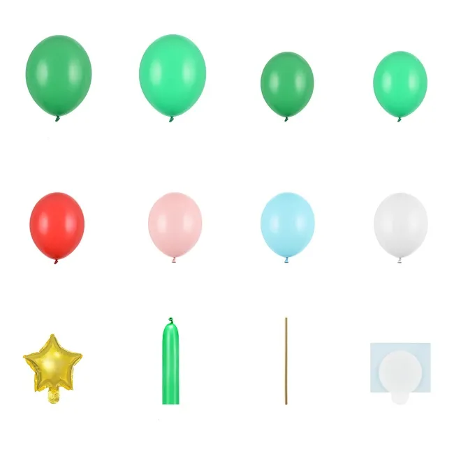 Ghirlanda di palloncini a forma di albero di Natale - PartyDeco - 98 pz.