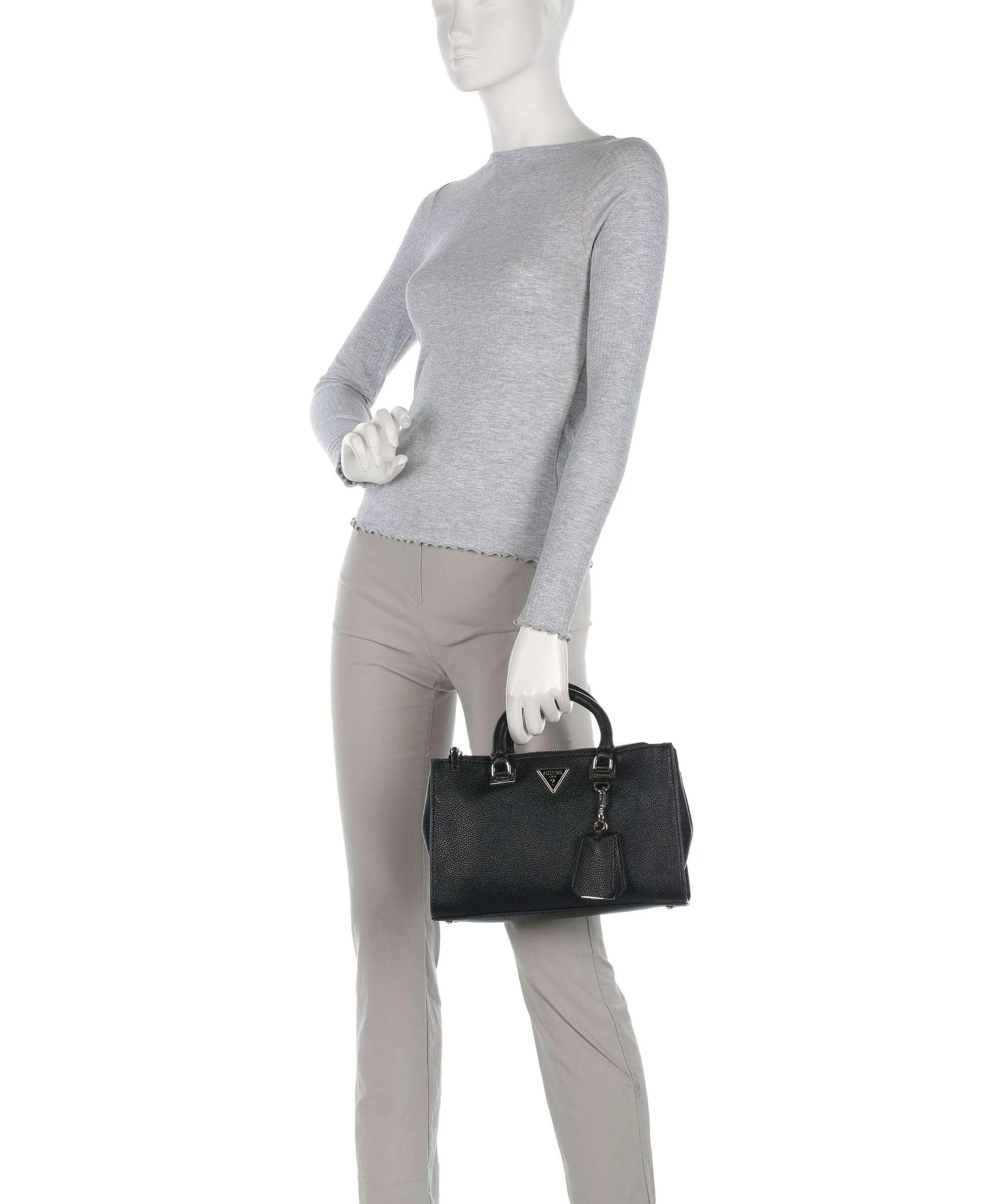  Guess Cresidia Borsa a mano pelle sintetica nero  