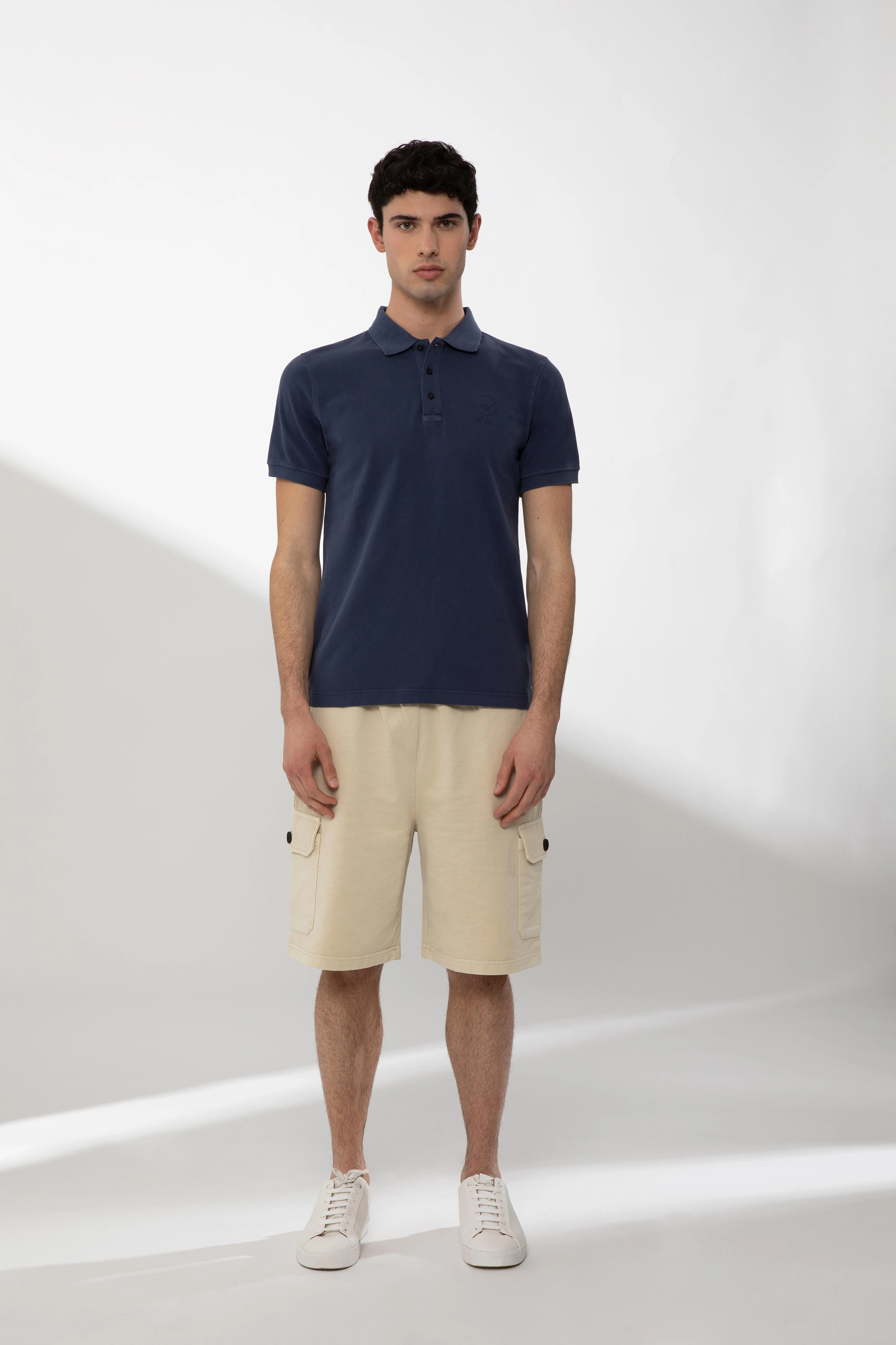 HELMY – ITEM-DYED BLUE POLO