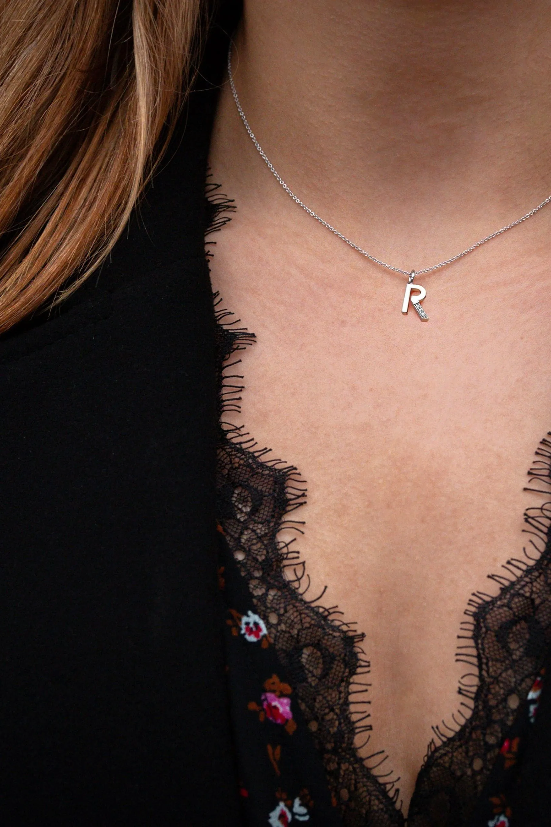 Hot Diamonds Argento - Micr -o - Collana con ciondolo con iniziale