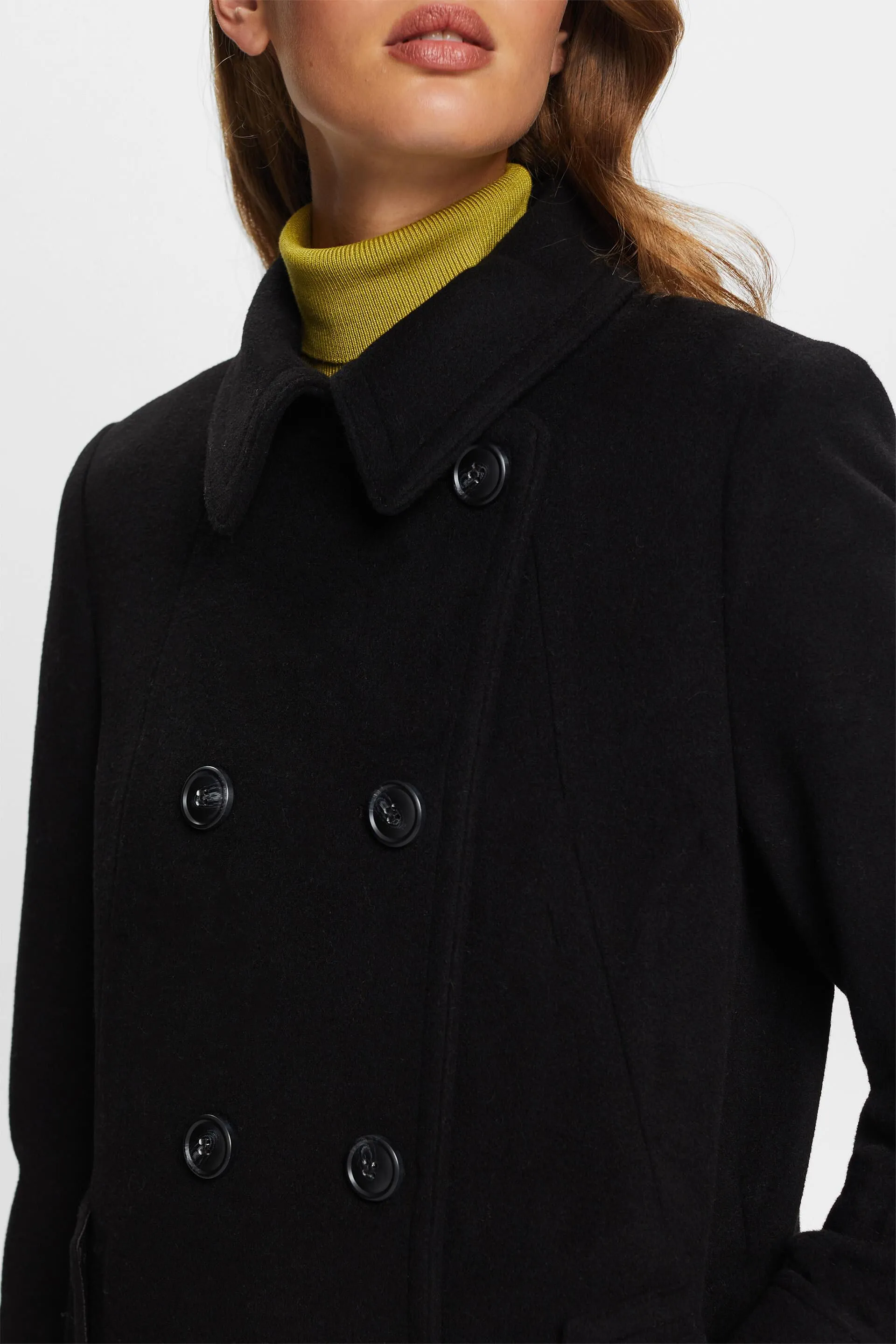 In materiale riciclato: cappotto in misto lana con cashmere