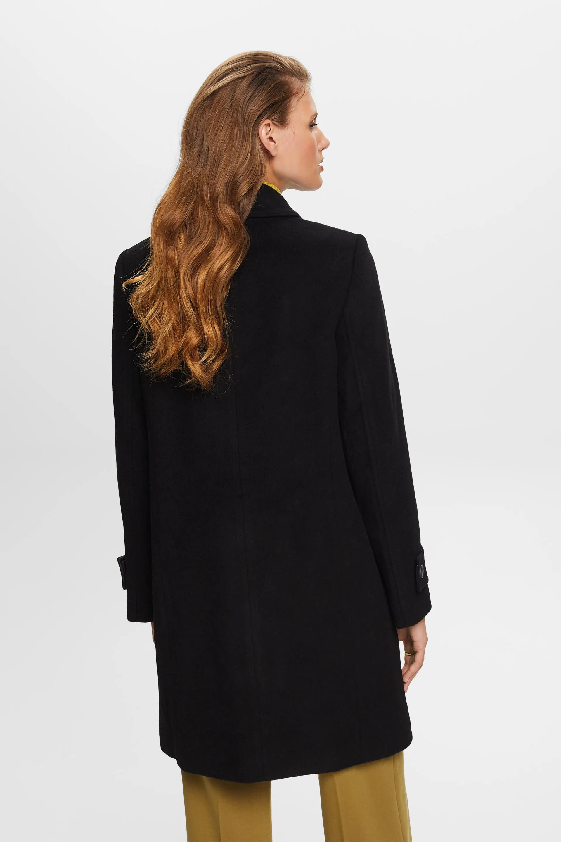 In materiale riciclato: cappotto in misto lana con cashmere
