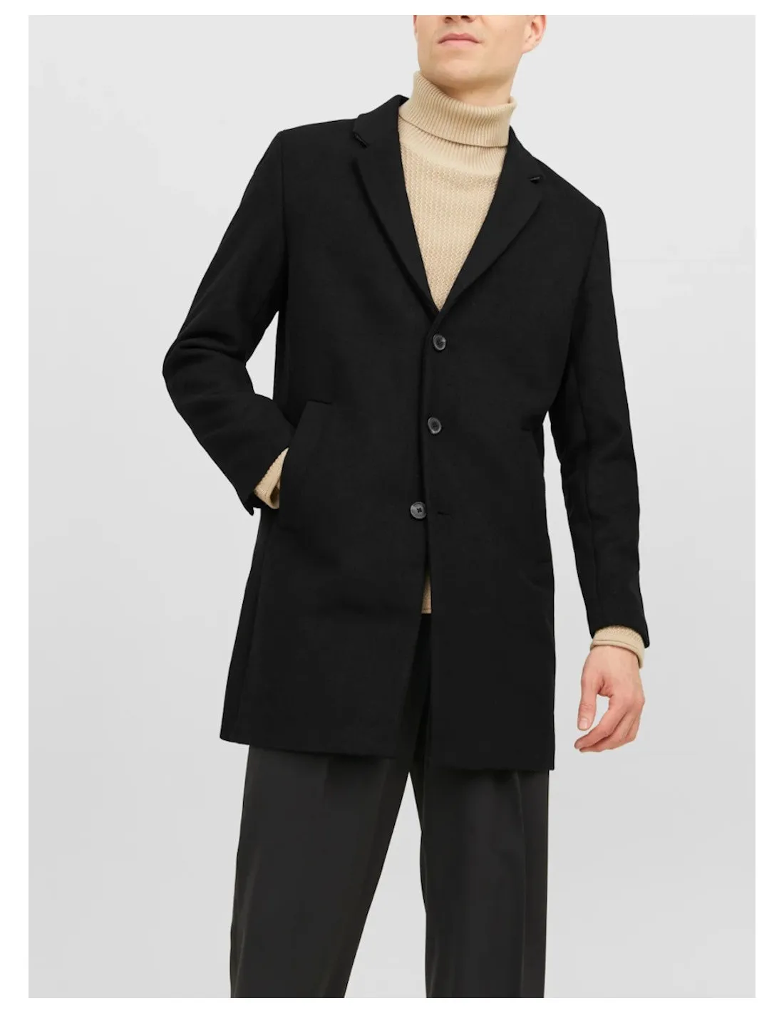 JACK & JONES CAPPOTTO UOMO,JJEMORRISON WOOL COAT S