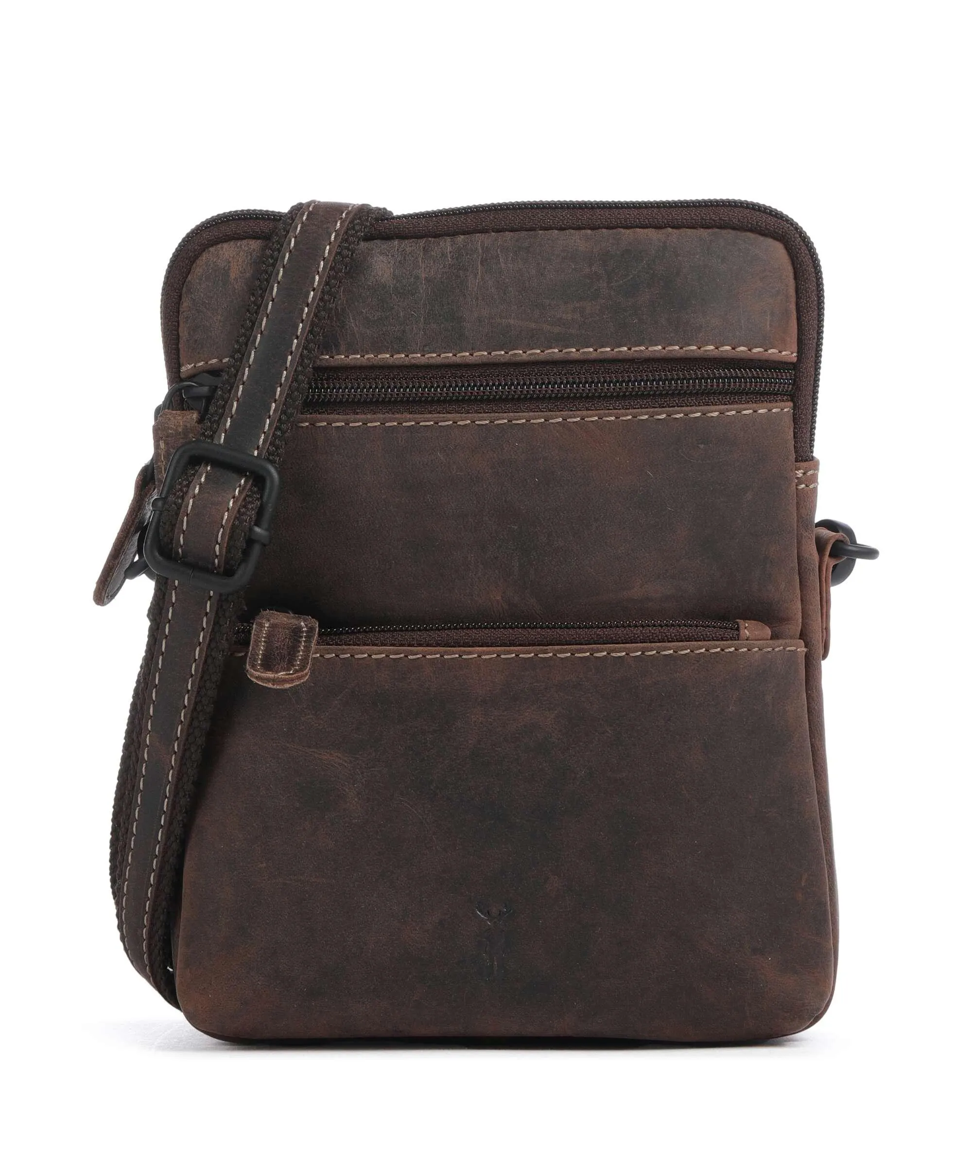  Jack Kinsky Baltimore 11 Borsa a tracolla pelle marrone scuro  