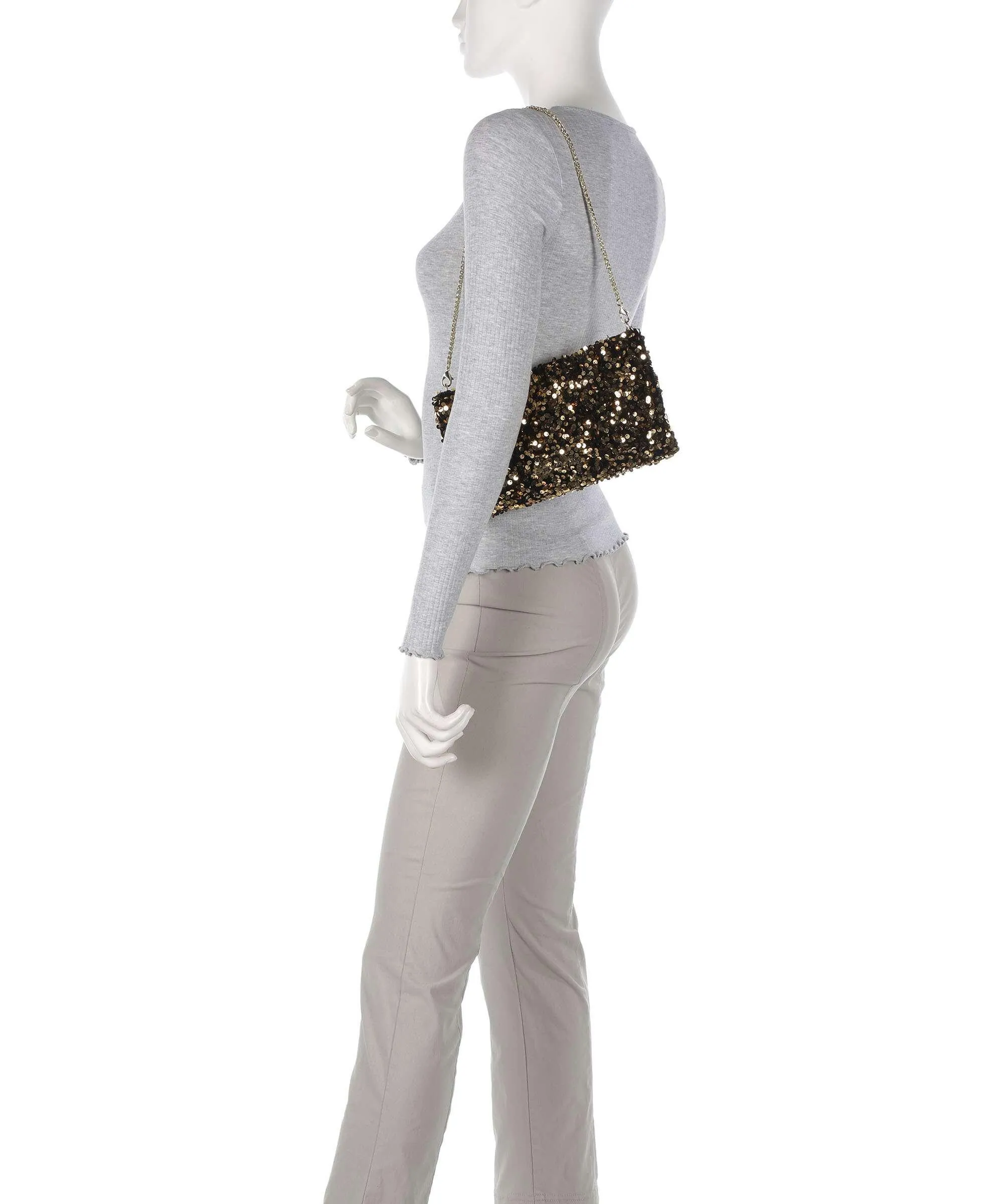  Just Cavalli Party Capsule Style 1 Borsa a spalla tissu oro/nero  