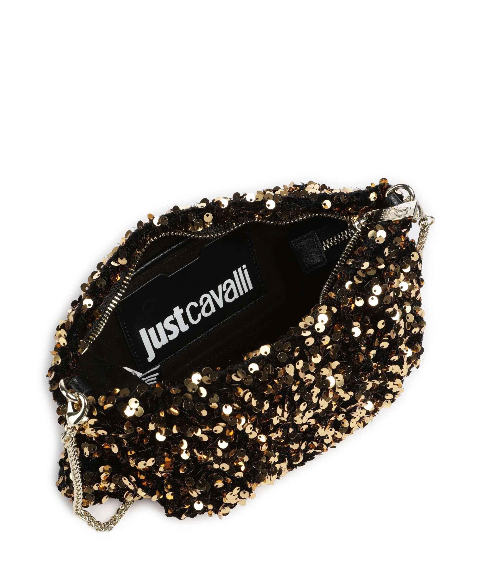  Just Cavalli Party Capsule Style 1 Borsa a spalla tissu oro/nero  