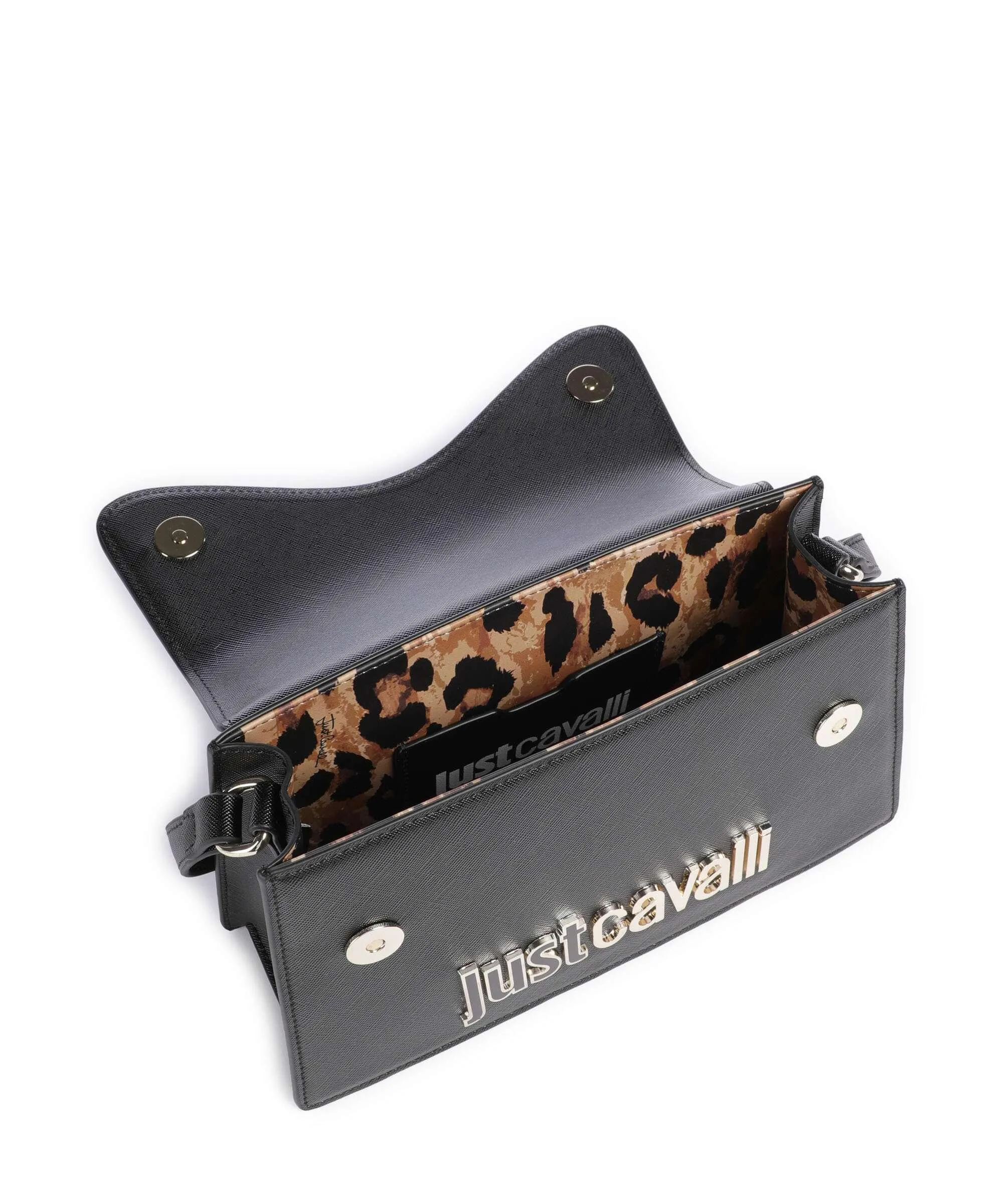  Just Cavalli Range B Style 4 Borsa a spalla pelle sintetica nero  