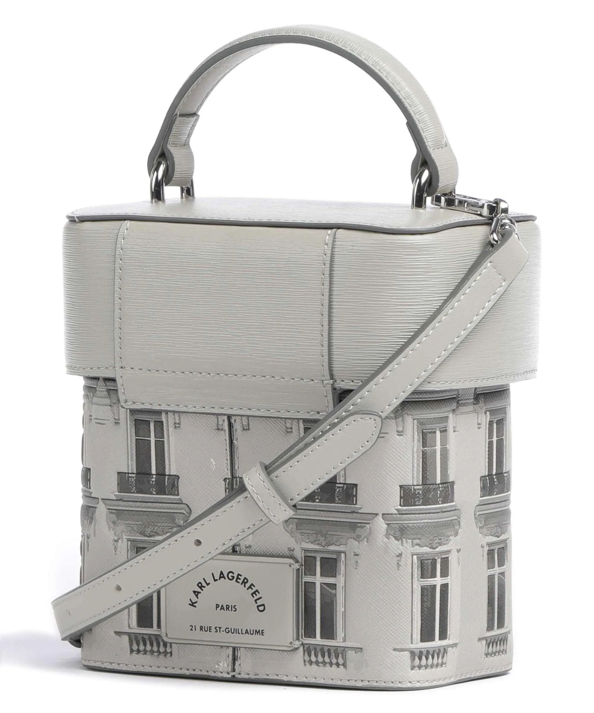  Karl Lagerfeld K/Rue St Guillaume Borsa a tracolla pelle sintetica grigio  