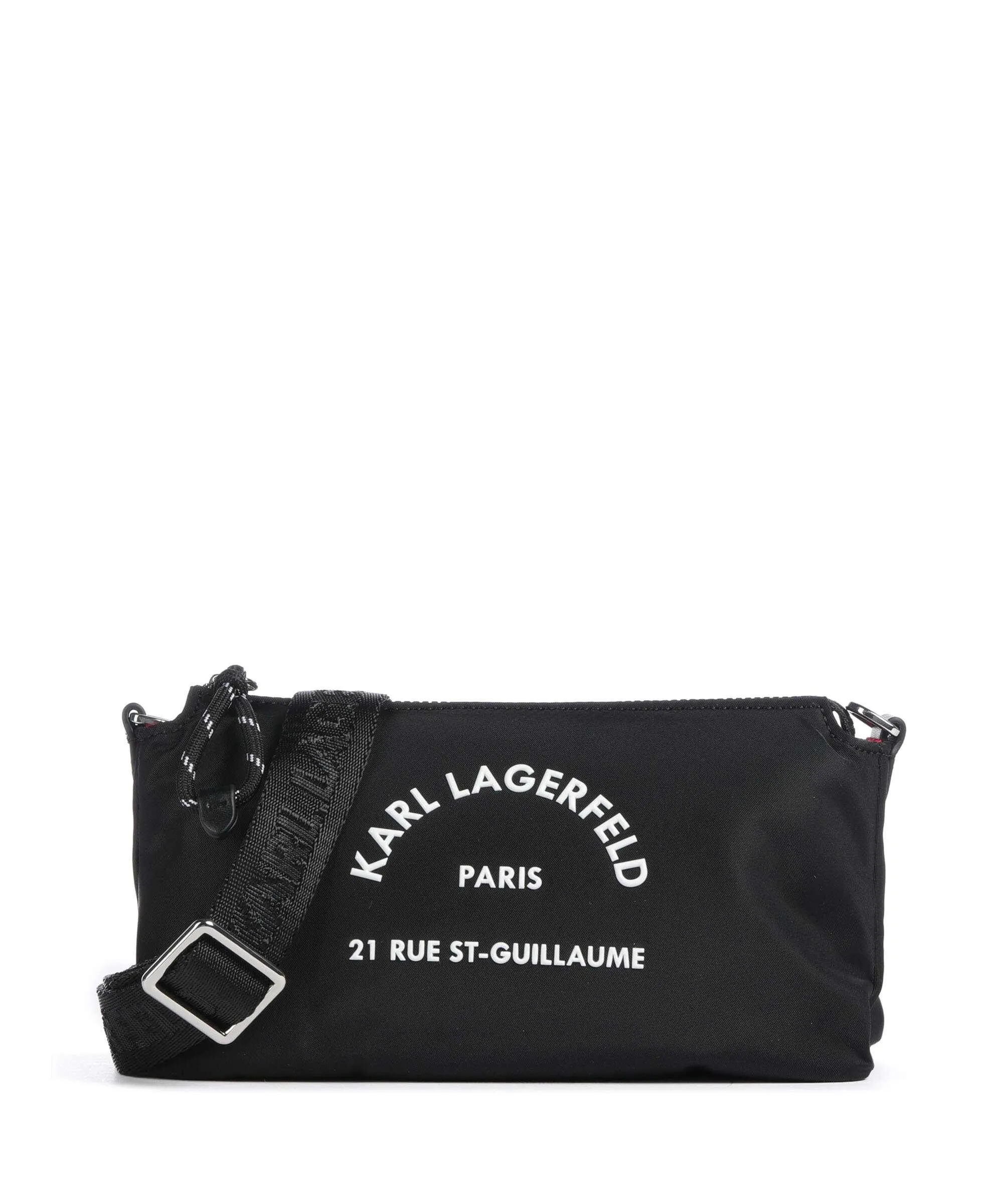  Karl Lagerfeld K/Rue St Guillaume Borsa a tracolla poliammide riciclato nero  