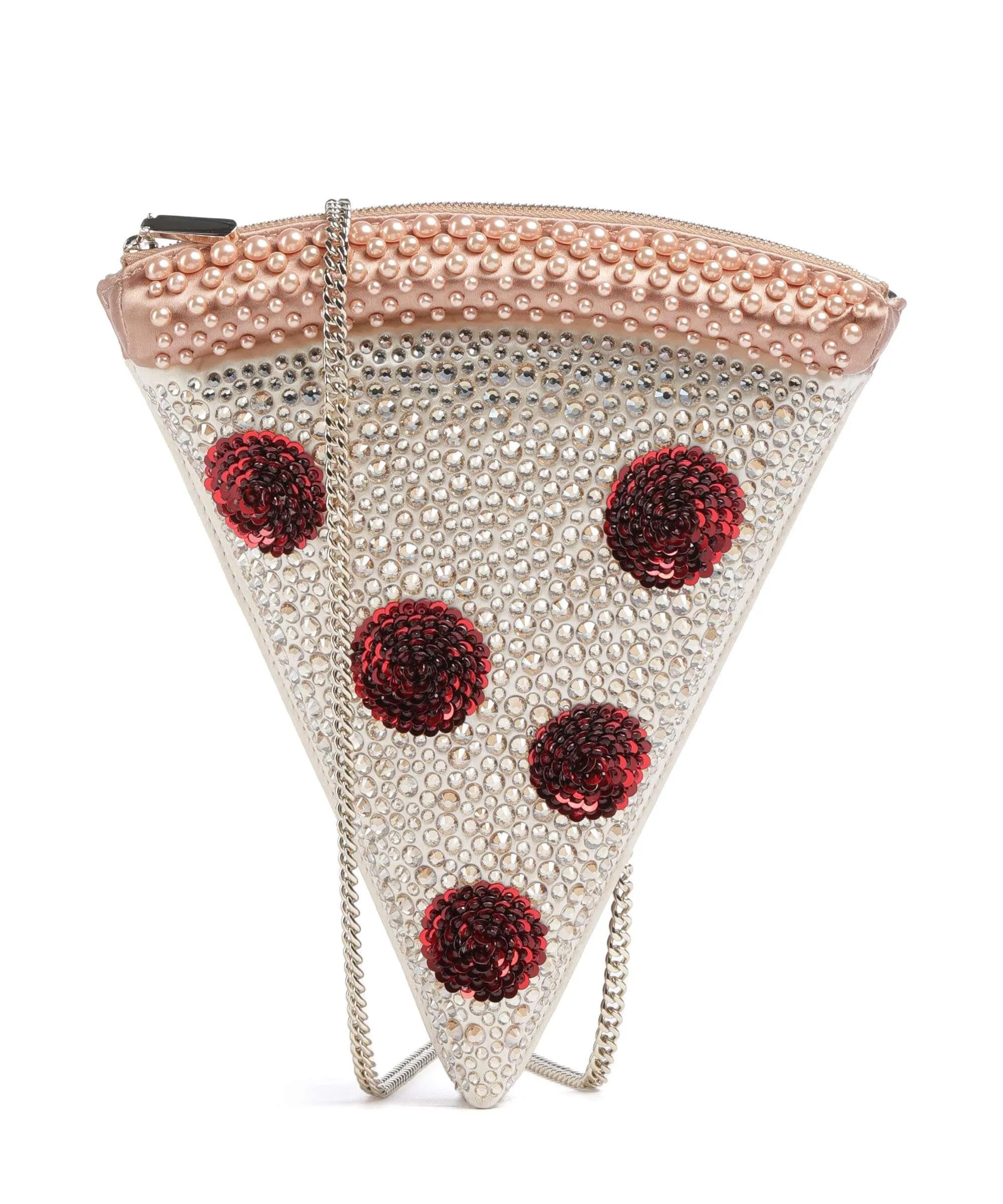  Kate Spade New York Slice Borsa a tracolla tissu, pelle di vacchetta finemente grana beige/marrone  