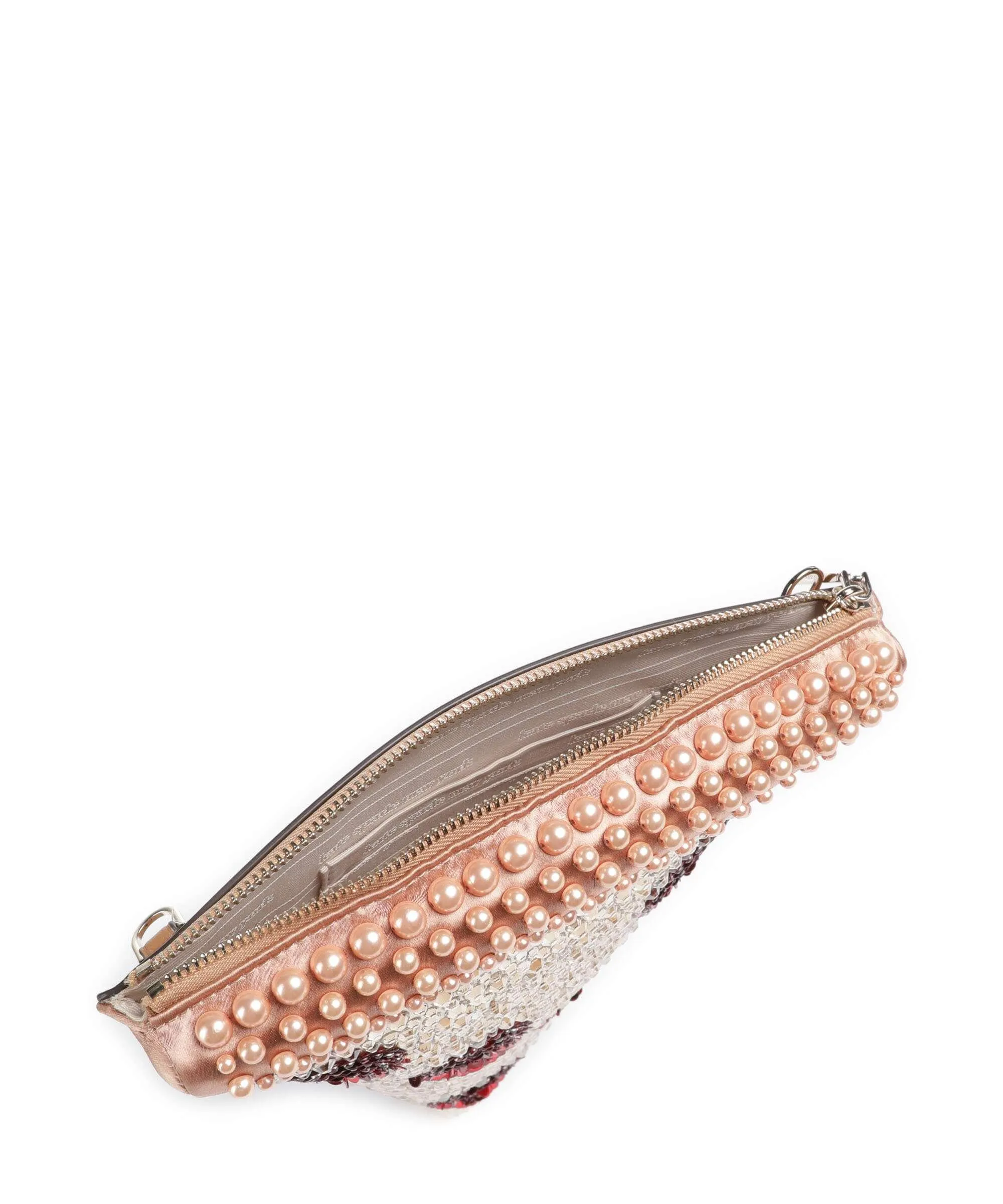  Kate Spade New York Slice Borsa a tracolla tissu, pelle di vacchetta finemente grana beige/marrone  