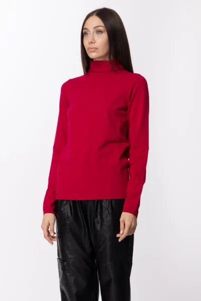 Maglia dolcevita Fuxia