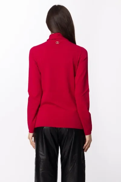 Maglia dolcevita Fuxia