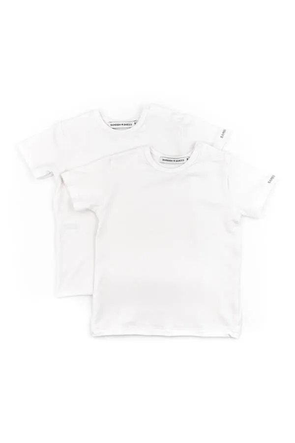 Maglietta Basic Maniche Corte - White  - 2 pc - BIANCO 01