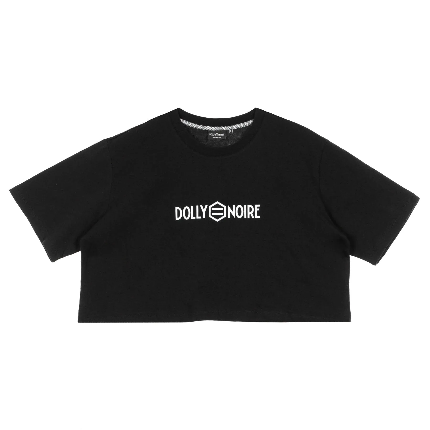 Maglietta Corta Donna Logo Crop Top Black