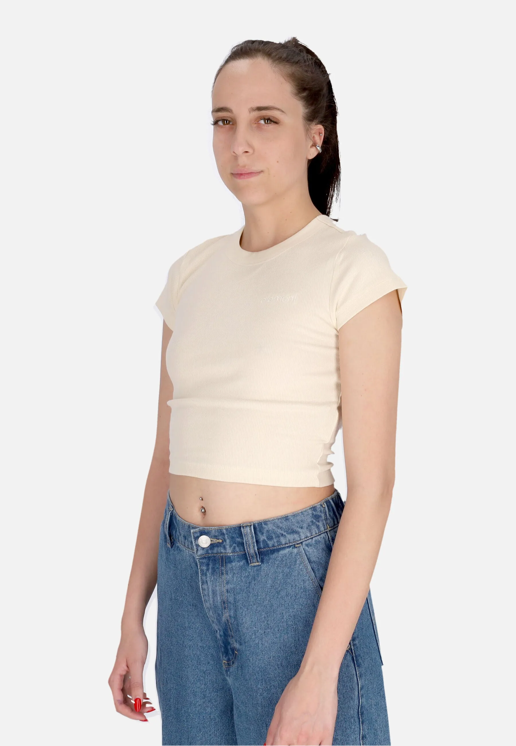 Maglietta Corta Donna W Yarnhill Tee Parchment